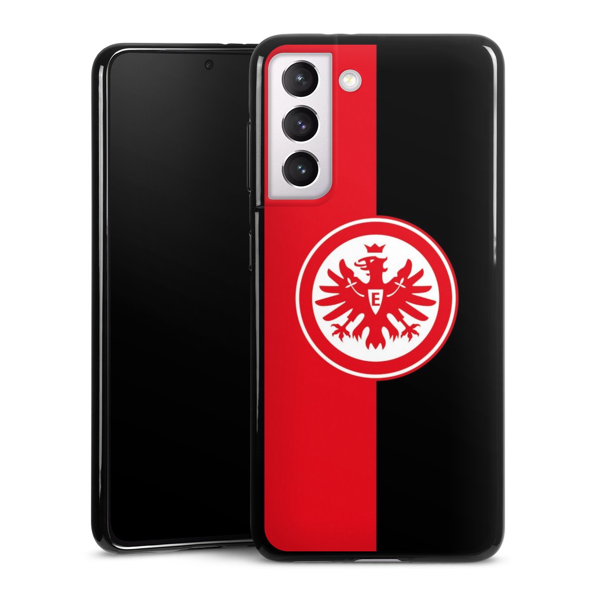 Galaxy S21 5G Handy Silikon Hülle Case schwarz Handyhülle Official Licensed Product Eintracht Frankfurt Sge