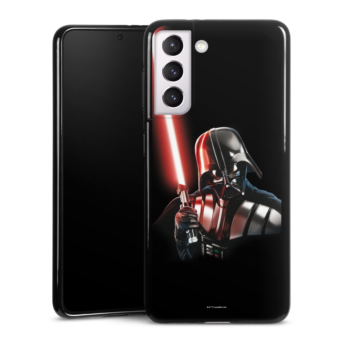 Galaxy S21 5G Handy Silikon Hülle Case schwarz Handyhülle Star Wars Merchandise Darth Vader