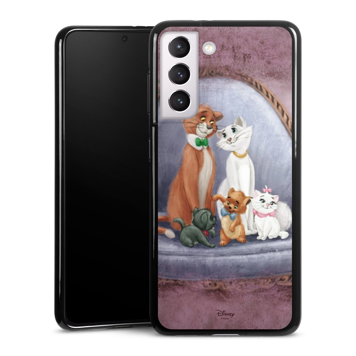 Galaxy S21 5G Handy Silikon Hülle Case schwarz Handyhülle Official Licensed Product Disney Aristocats