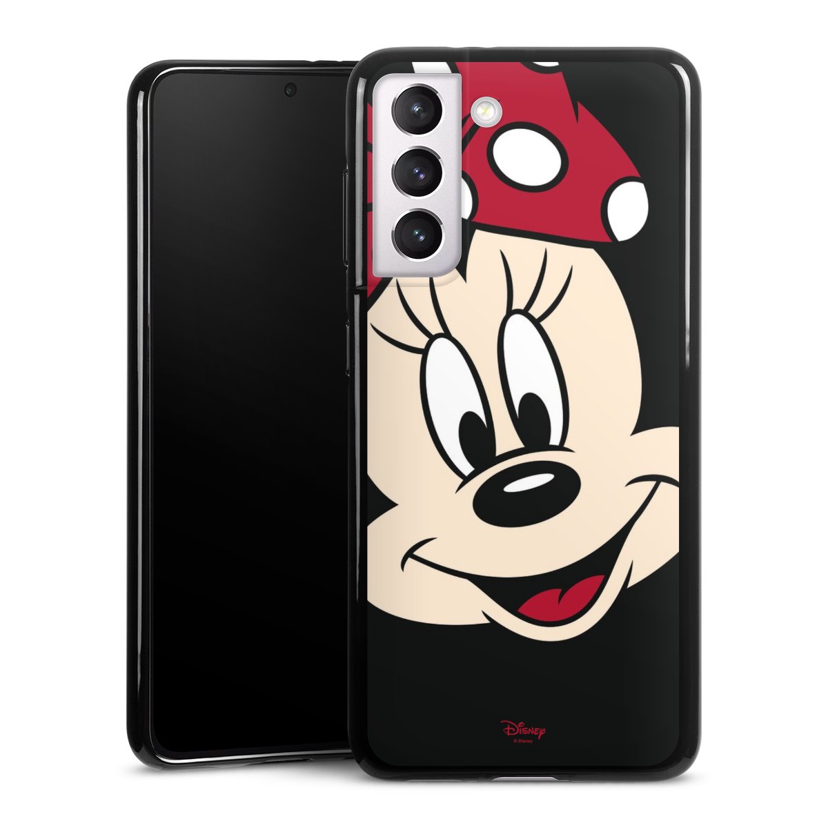 Galaxy S21 5G Handy Silikon Hülle Case schwarz Handyhülle Minnie Mouse Official Licensed Product Disney