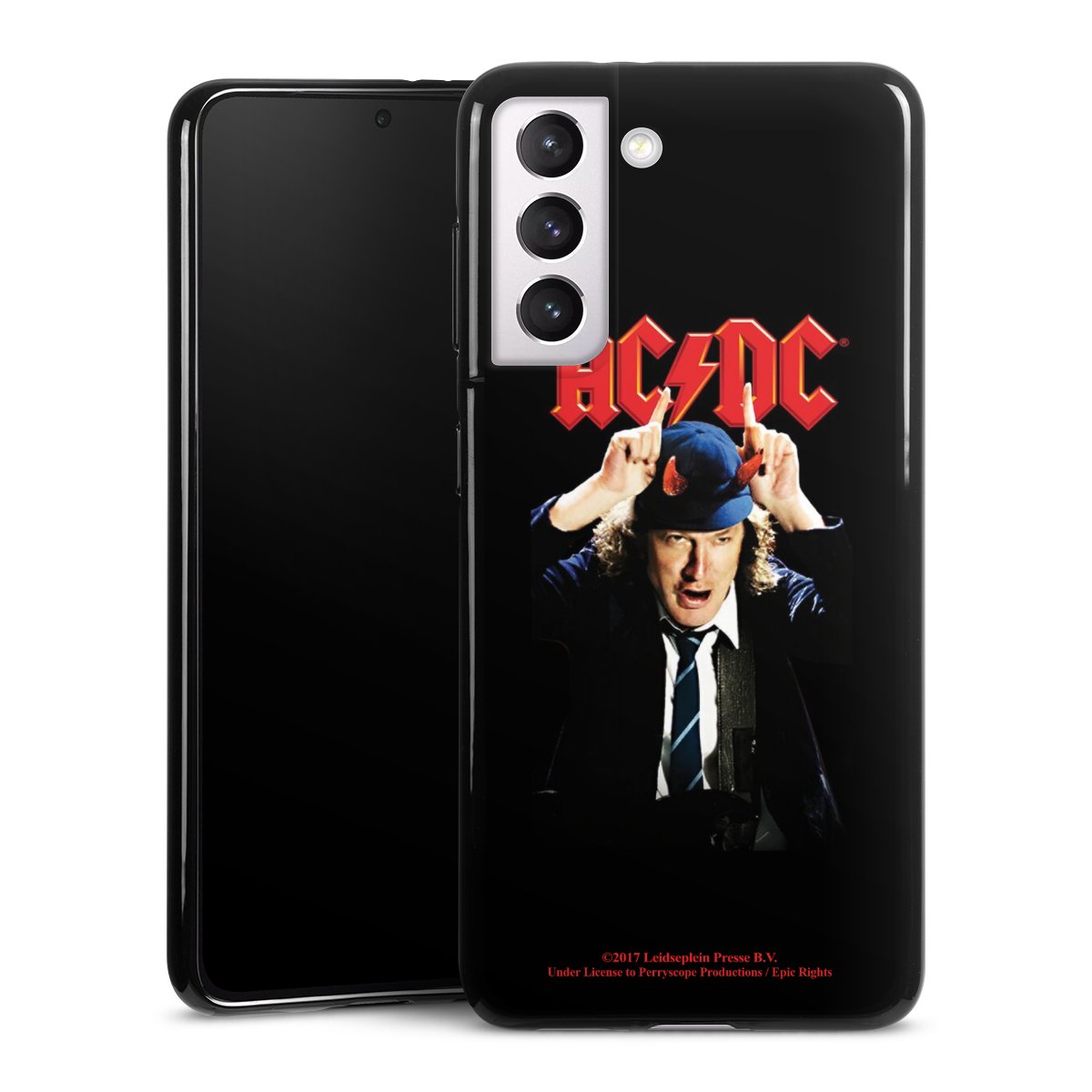 Galaxy S21 5G Handy Silikon Hülle Case schwarz Handyhülle Merchandise Acdc Riverplate