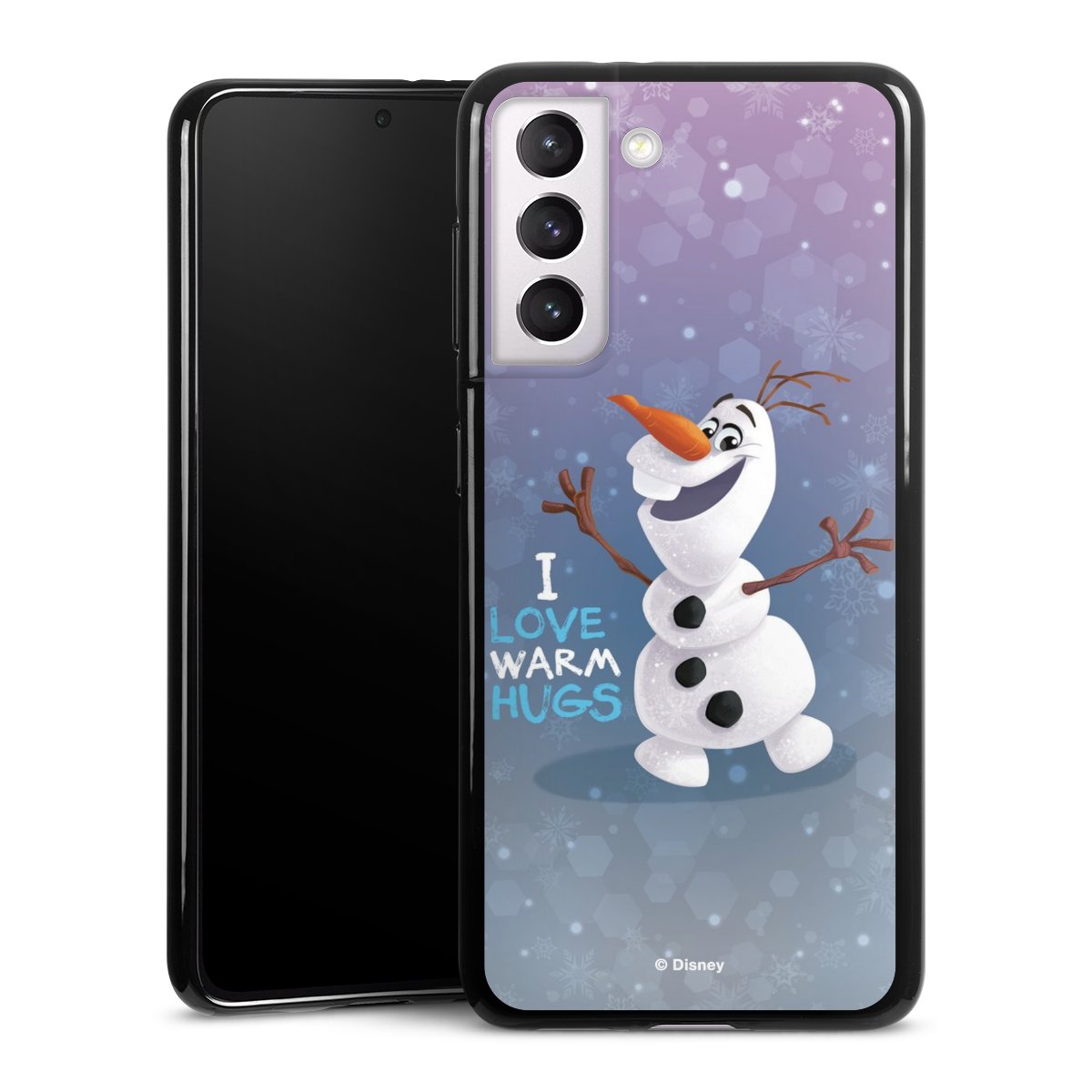 Galaxy S21 5G Handy Silikon Hülle Case schwarz Handyhülle Frozen Frozen Olaf Official Licensed Product