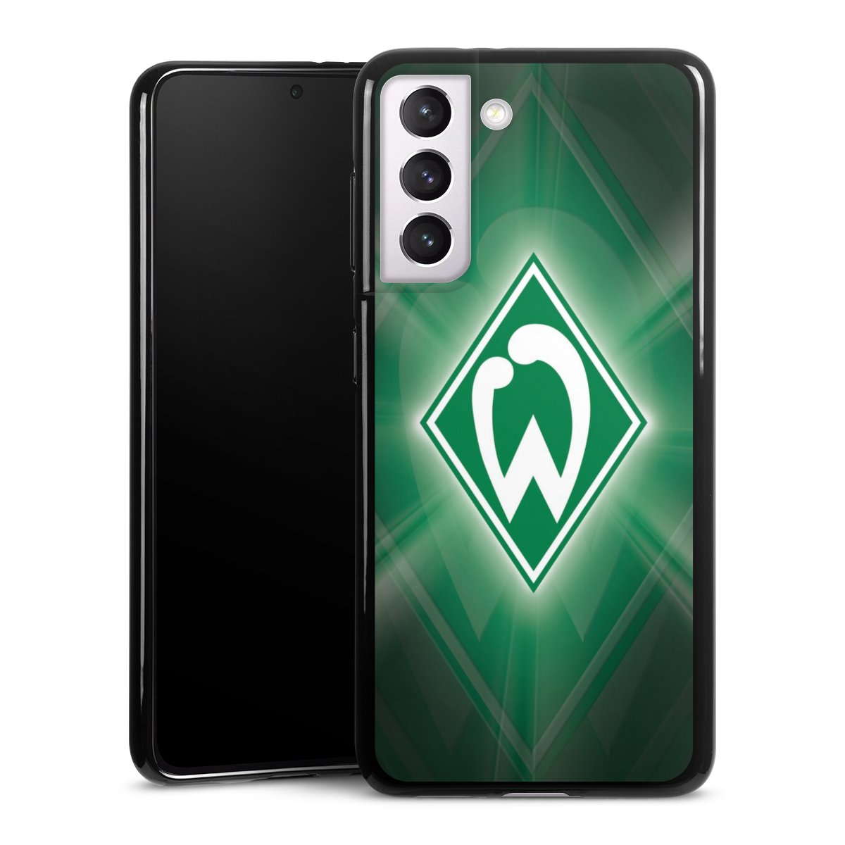 Galaxy S21 5G Handy Silikon Hülle Case schwarz Handyhülle Sv Werder Bremen Official Licensed Product Coat Of Arms