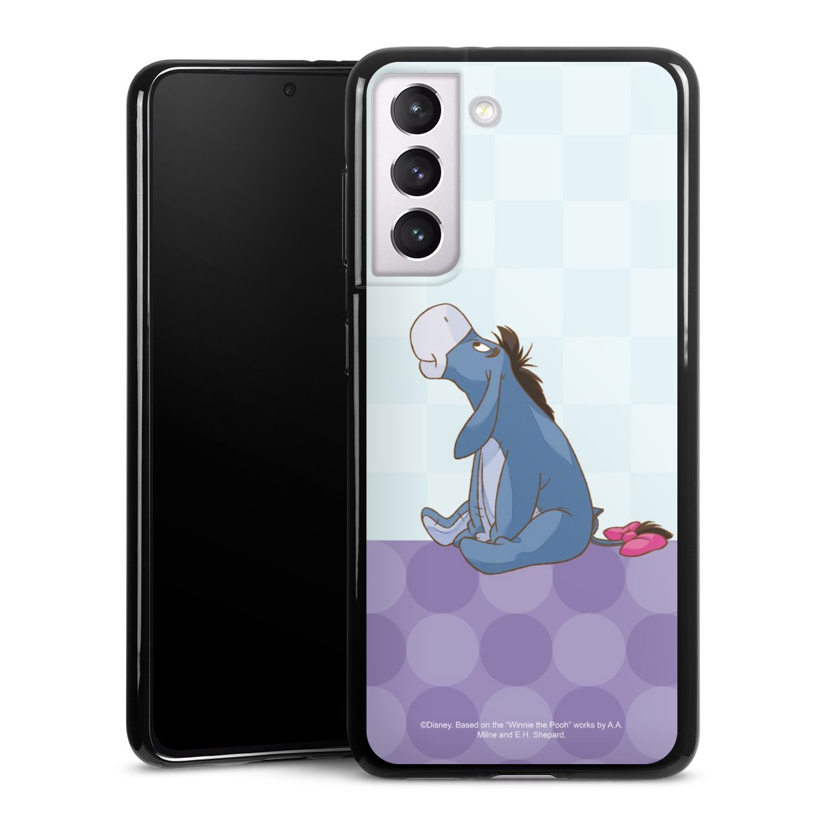 Galaxy S21 5G Handy Silikon Hülle Case schwarz Handyhülle Disney Donkey Winnie The Pooh