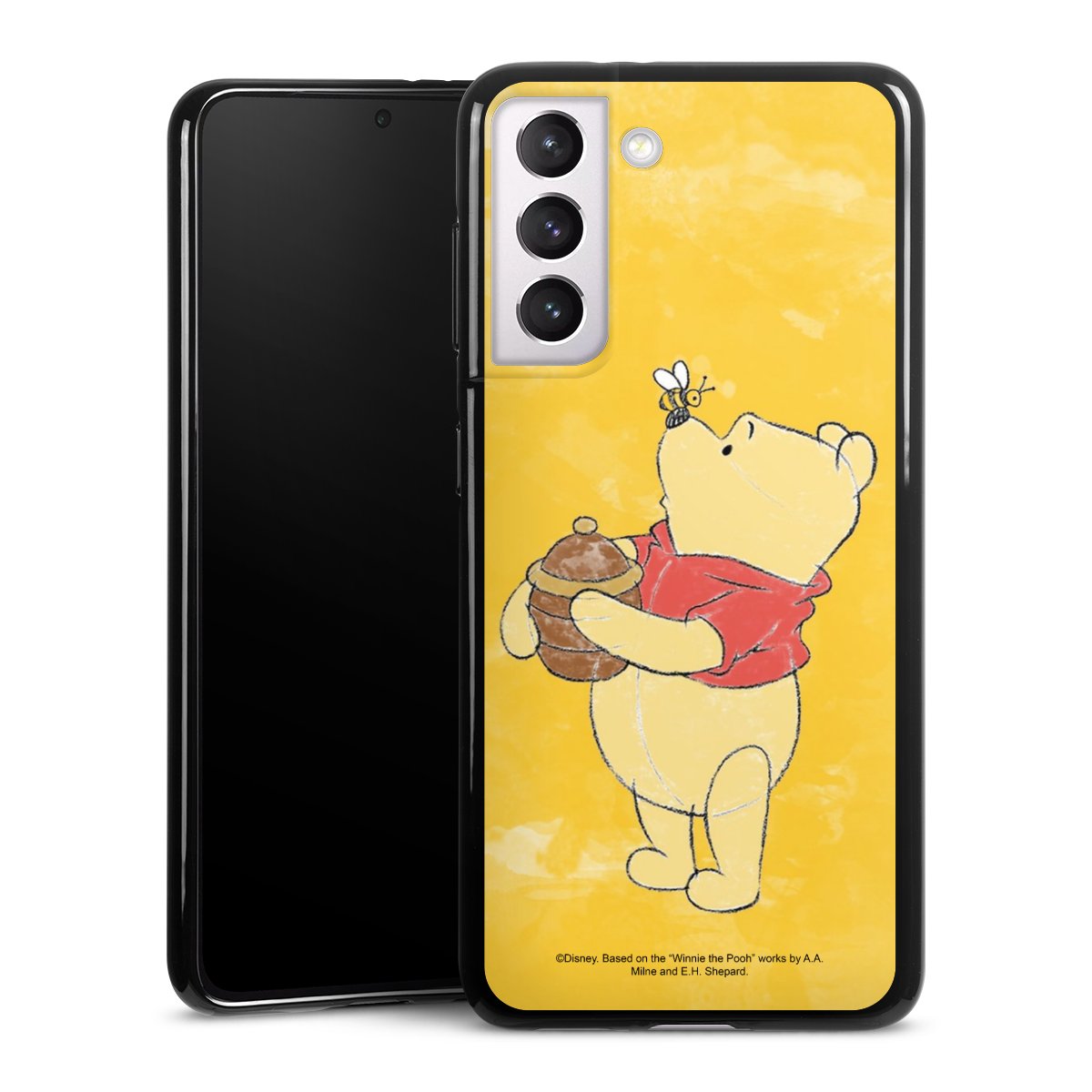 Galaxy S21 5G Handy Silikon Hülle Case schwarz Handyhülle Official Licensed Product Winnie The Pooh Disney