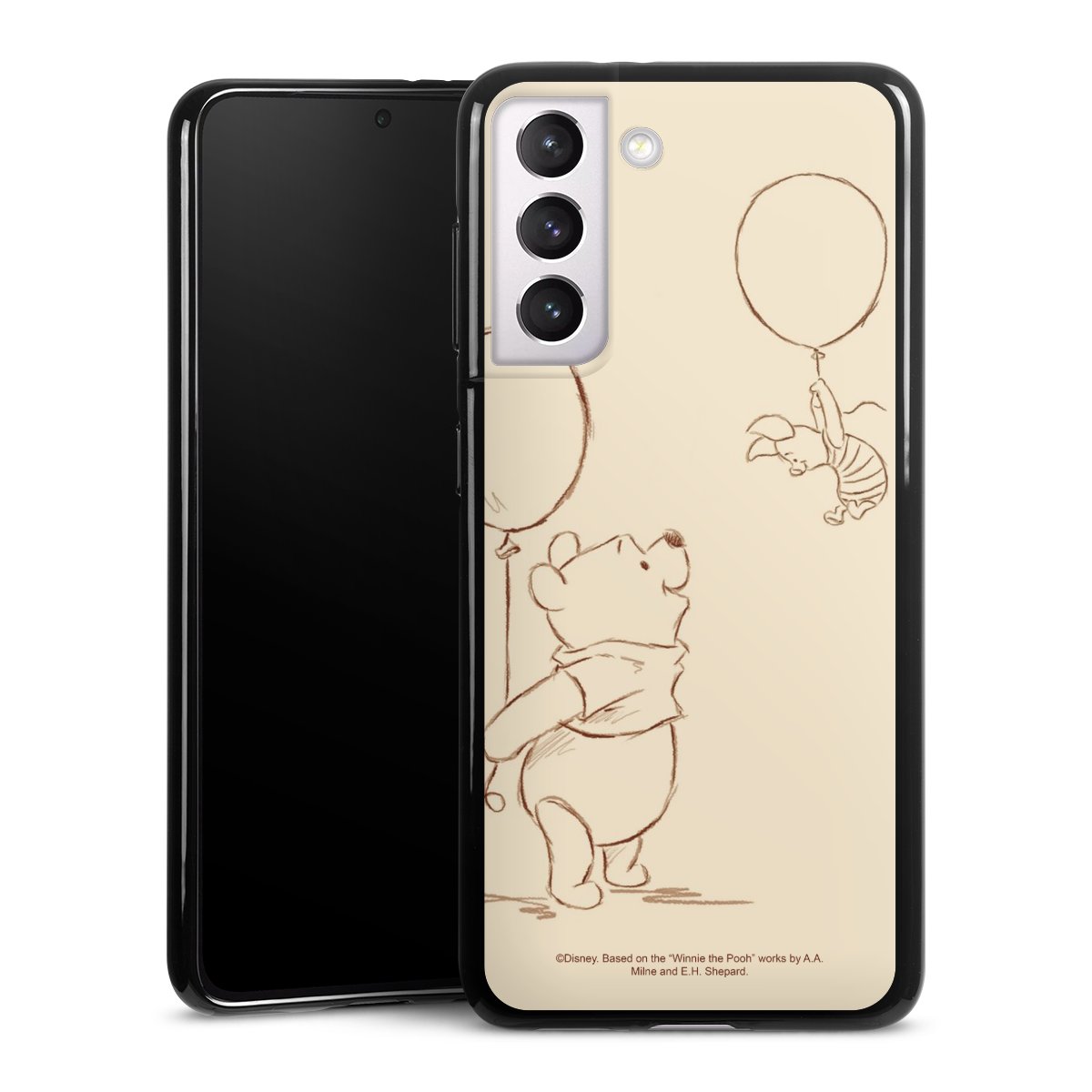 Galaxy S21 5G Handy Silikon Hülle Case schwarz Handyhülle Official Licensed Product Winnie The Pooh Disney