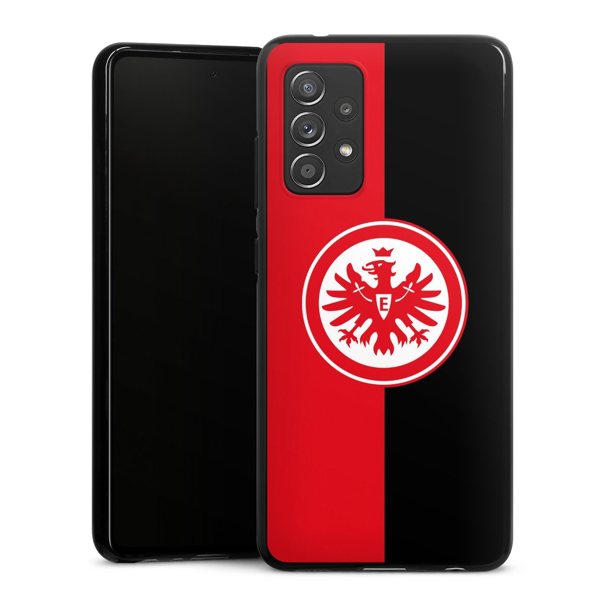 Galaxy A52 Handy Silikon Hülle Case schwarz Handyhülle Official Licensed Product Eintracht Frankfurt Sge