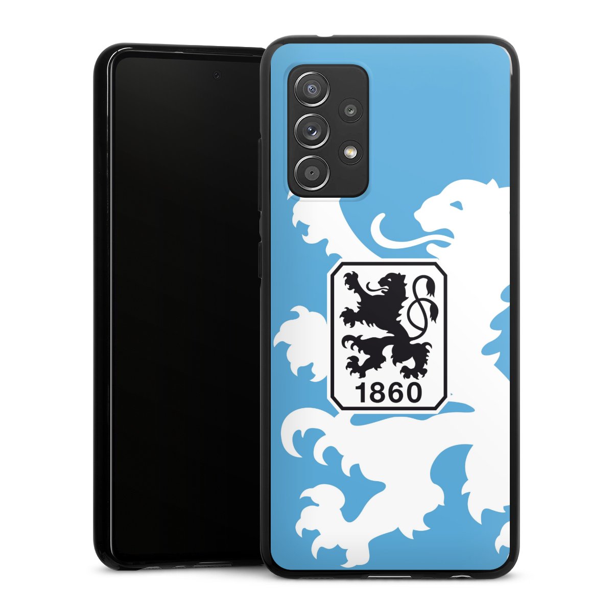 Galaxy A52 Handy Silikon Hülle Case schwarz Handyhülle Coat Of Arms Official Licensed Product