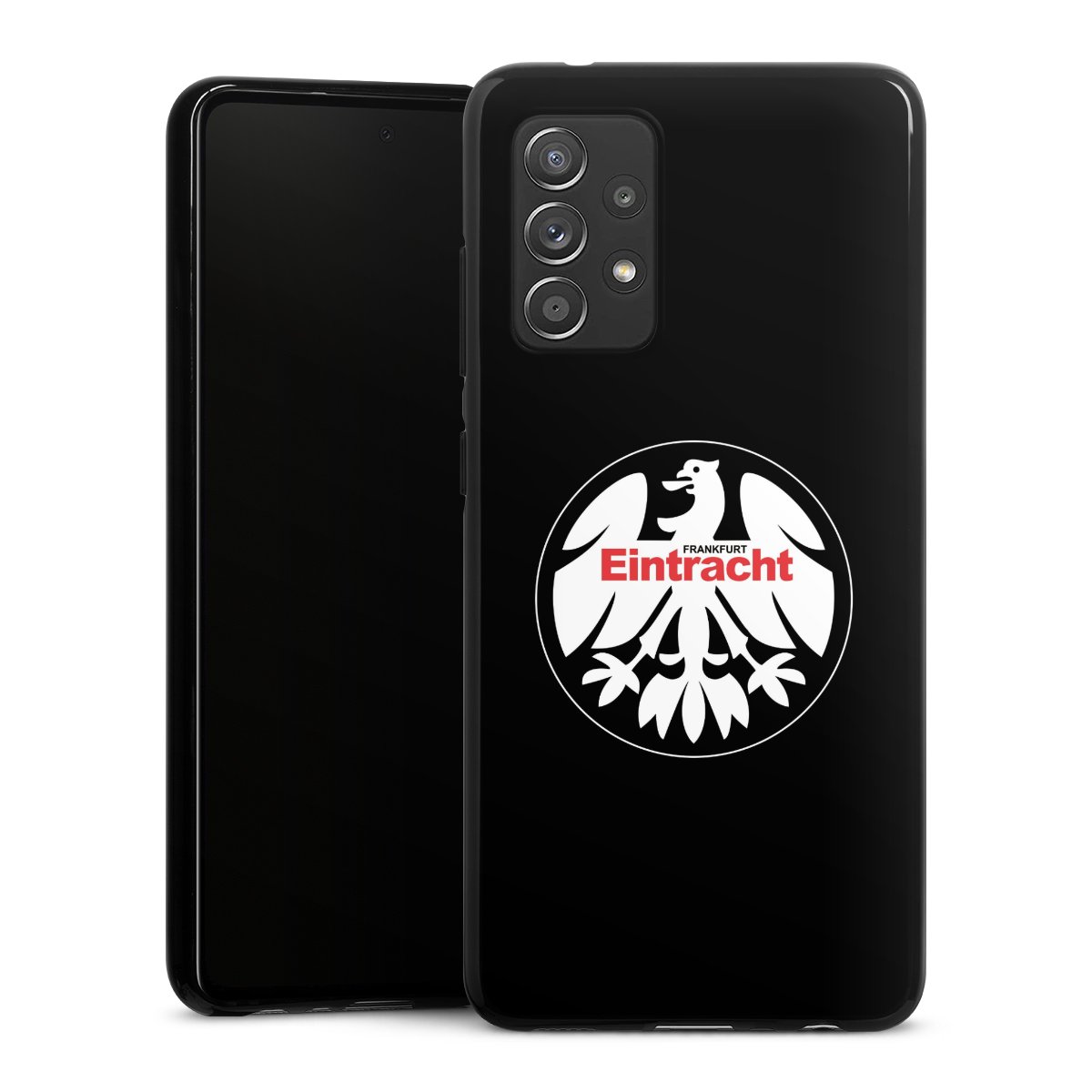 Galaxy A52 Handy Silikon Hülle Case schwarz Handyhülle Official Licensed Product Eintracht Frankfurt Sge