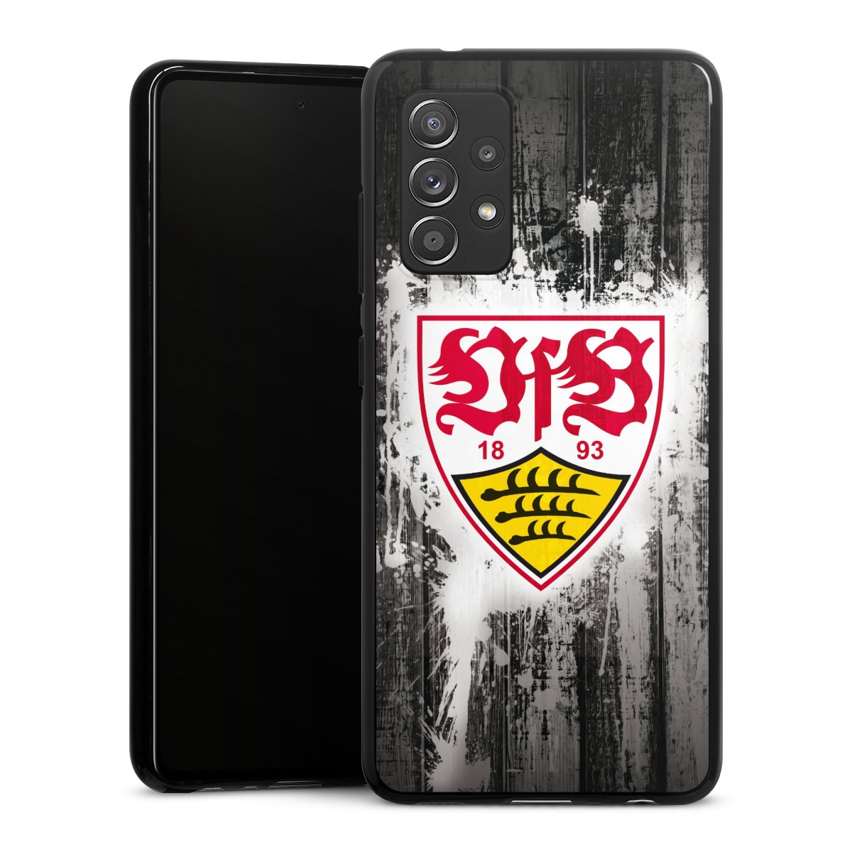 Galaxy A52 Handy Silikon Hülle Case schwarz Handyhülle Vfb Stuttgart Official Licensed Product