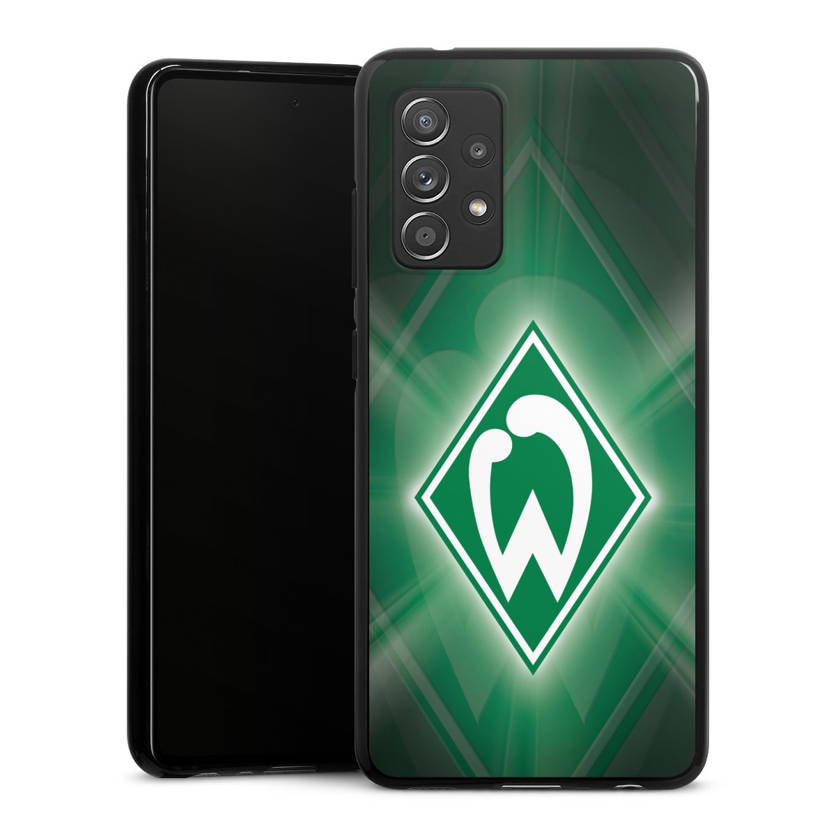 Galaxy A52 Handy Silikon Hülle Case schwarz Handyhülle Sv Werder Bremen Official Licensed Product Coat Of Arms