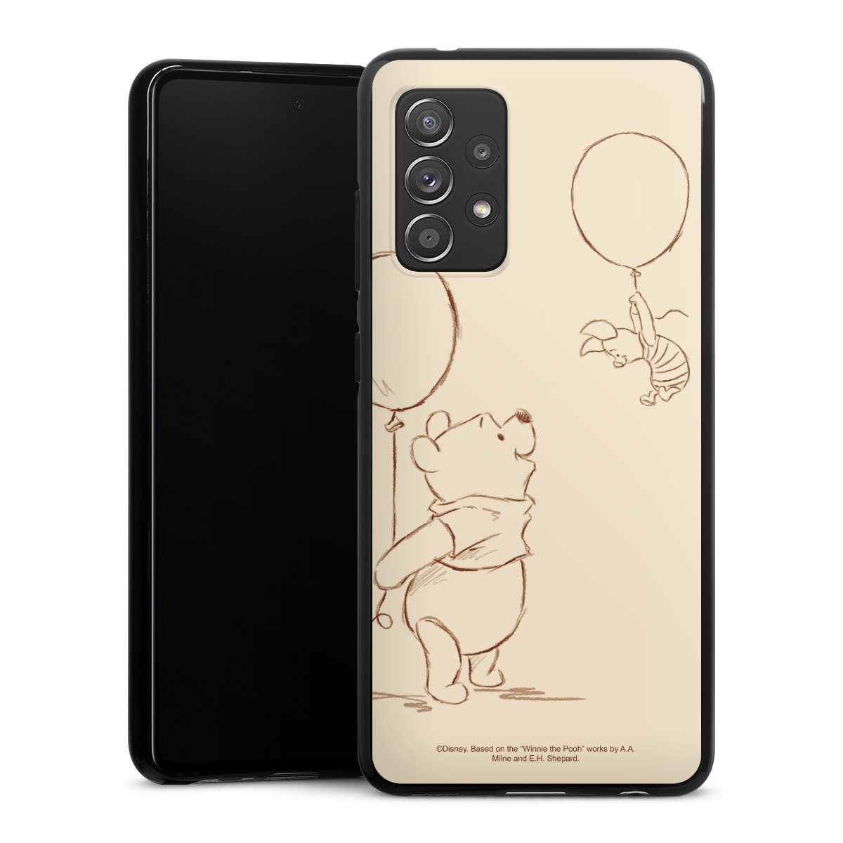 Galaxy A52s 5G Handy Silikon Hülle Case schwarz Handyhülle Official Licensed Product Winnie The Pooh Disney