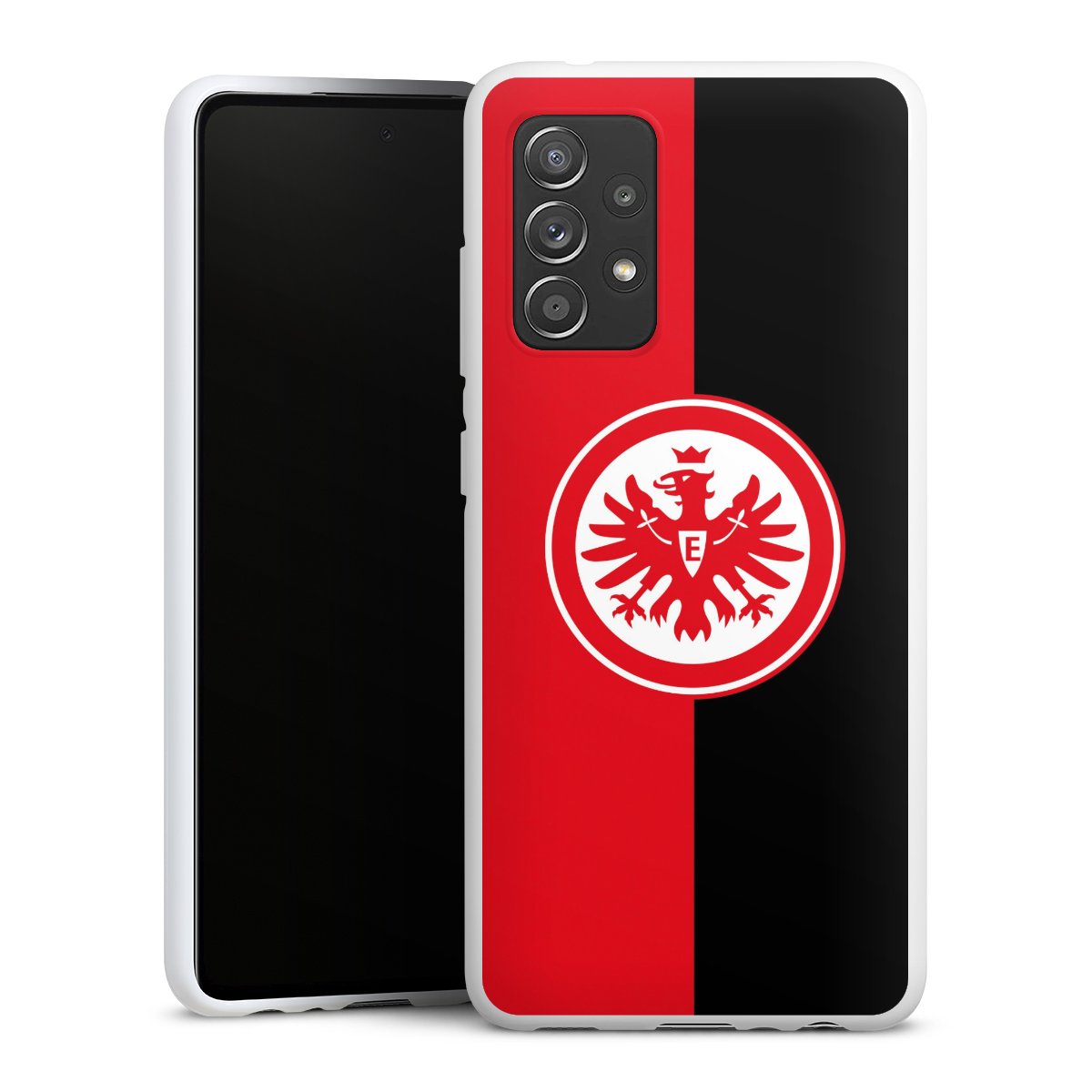 Galaxy A52s 5G Handy Silikon Hülle Case weiß Handyhülle Official Licensed Product Eintracht Frankfurt Sge Silikon Case