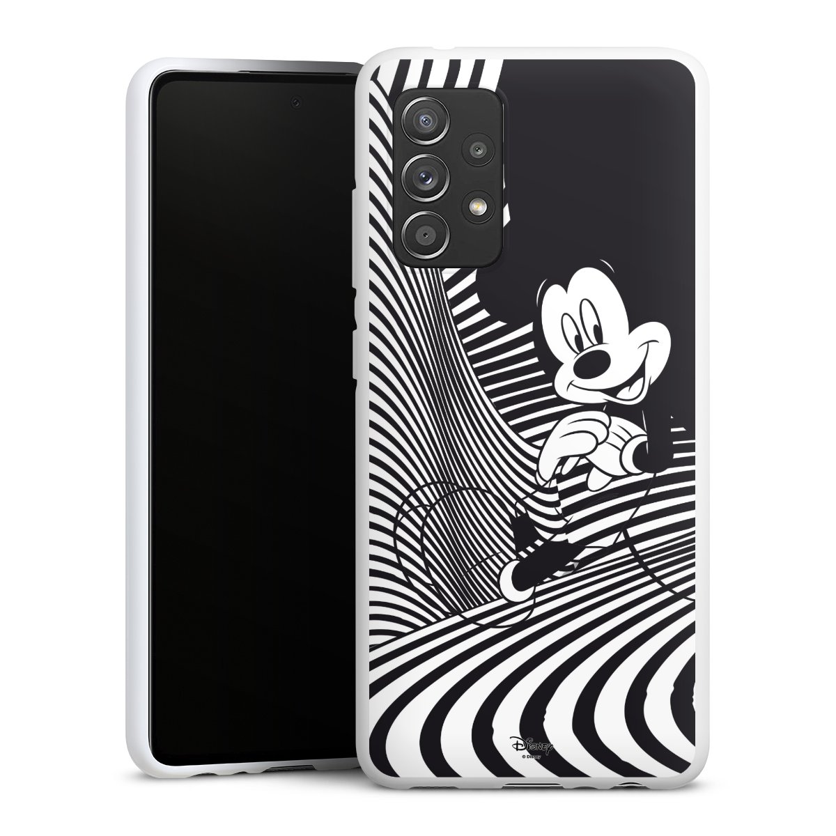 Galaxy A52 5G Handy Silikon Hülle Case weiß Handyhülle Mickey Mouse Disney Official Licensed Product Silikon Case