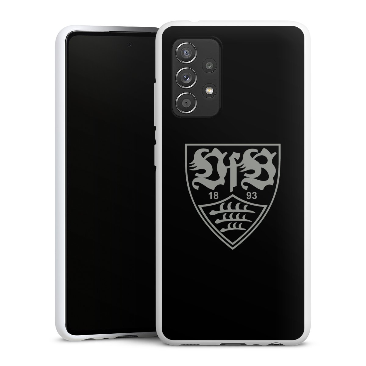 Galaxy A52 5G Handy Silikon Hülle Case weiß Handyhülle Official Licensed Product Vfb Stuttgart Silikon Case