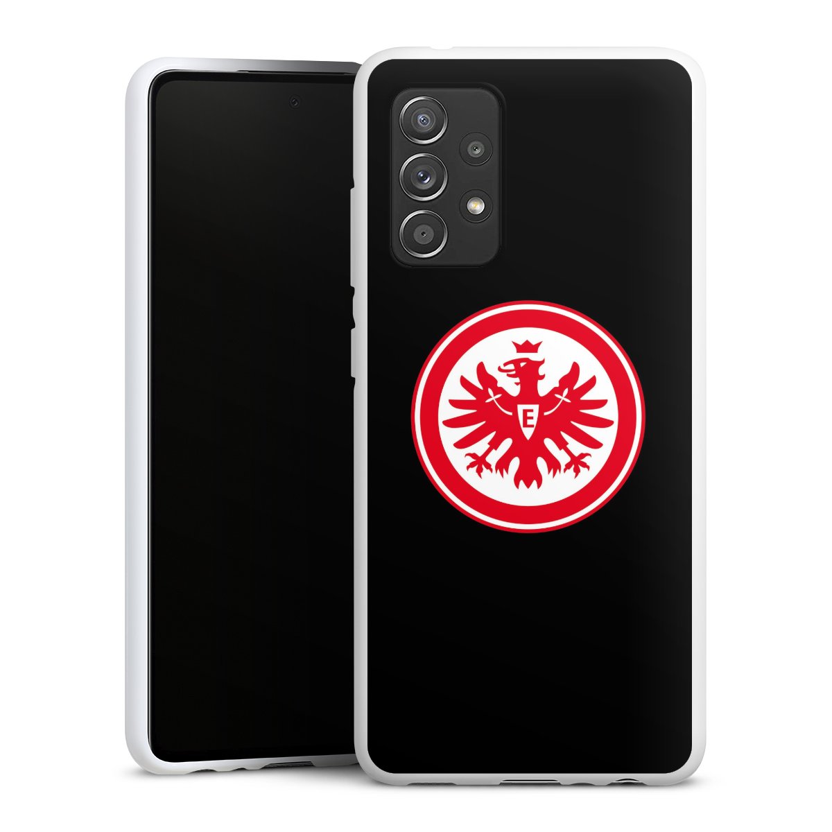 Galaxy A52 5G Handy Silikon Hülle Case weiß Handyhülle Sge Eintracht Frankfurt Eagle Silikon Case