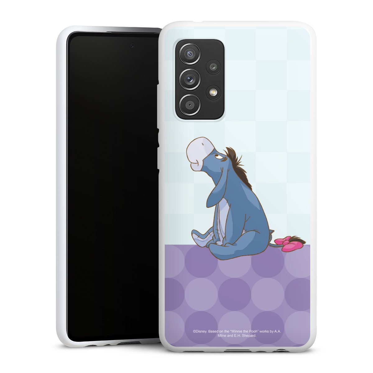 Galaxy A52s 5G Handy Silikon Hülle Case weiß Handyhülle Disney Donkey Winnie The Pooh Silikon Case