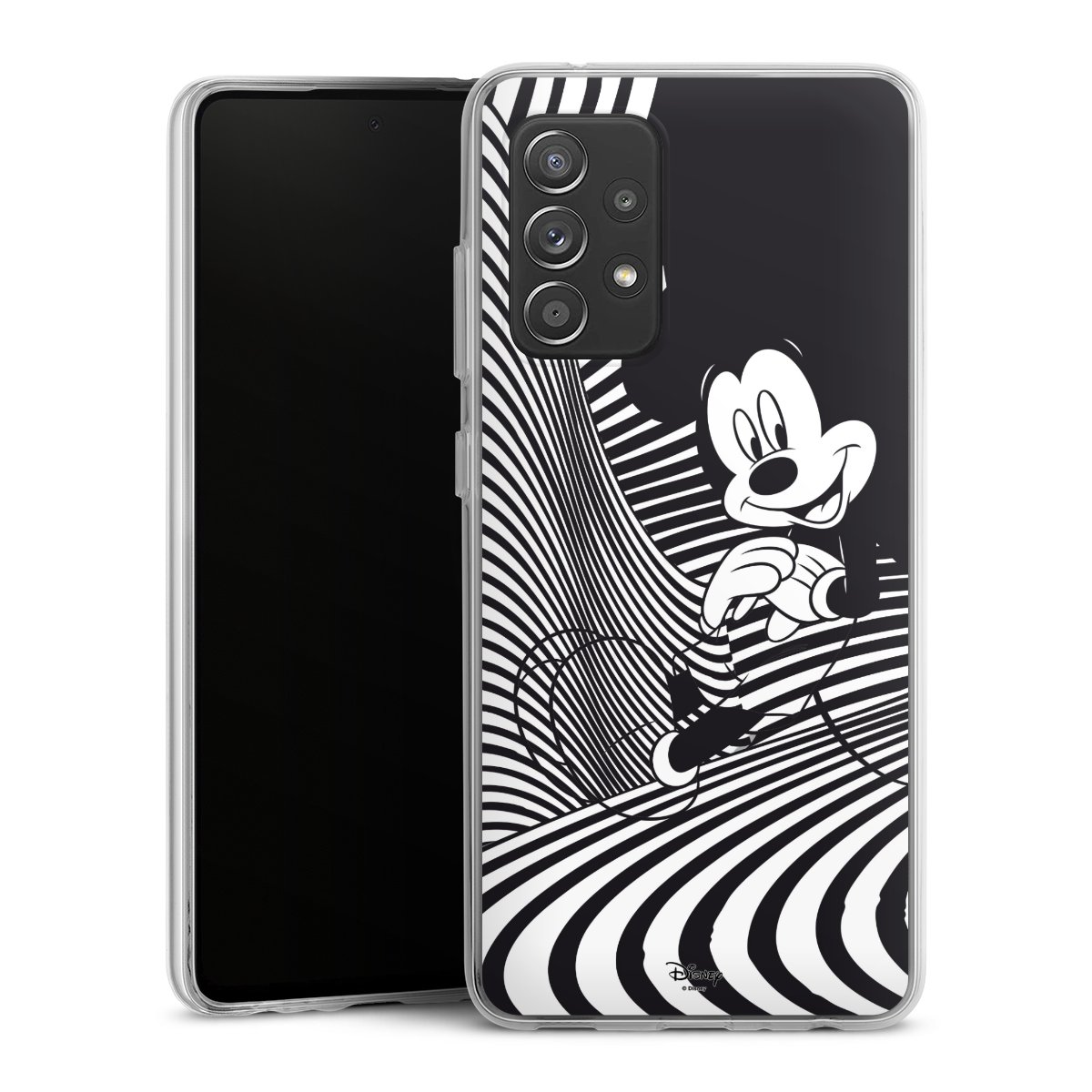 Galaxy A52 Handy Silikon Hülle Case transparent Handyhülle Disney Official Licensed Product Mickey Mouse Silikon Case