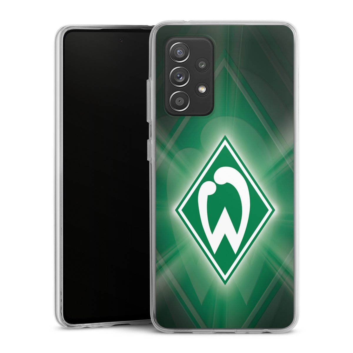 Galaxy A52 Handy Silikon Hülle Case transparent Handyhülle Sv Werder Bremen Official Licensed Product Coat Of Arms Silikon Case