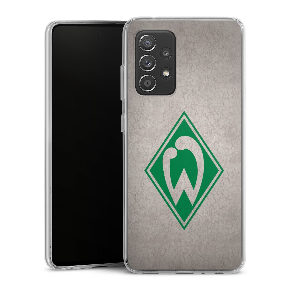 Galaxy A52s 5G Handy Silikon Hülle Case transparent Handyhülle Sv Werder Bremen Concrete Official Licensed Product Silikon Case