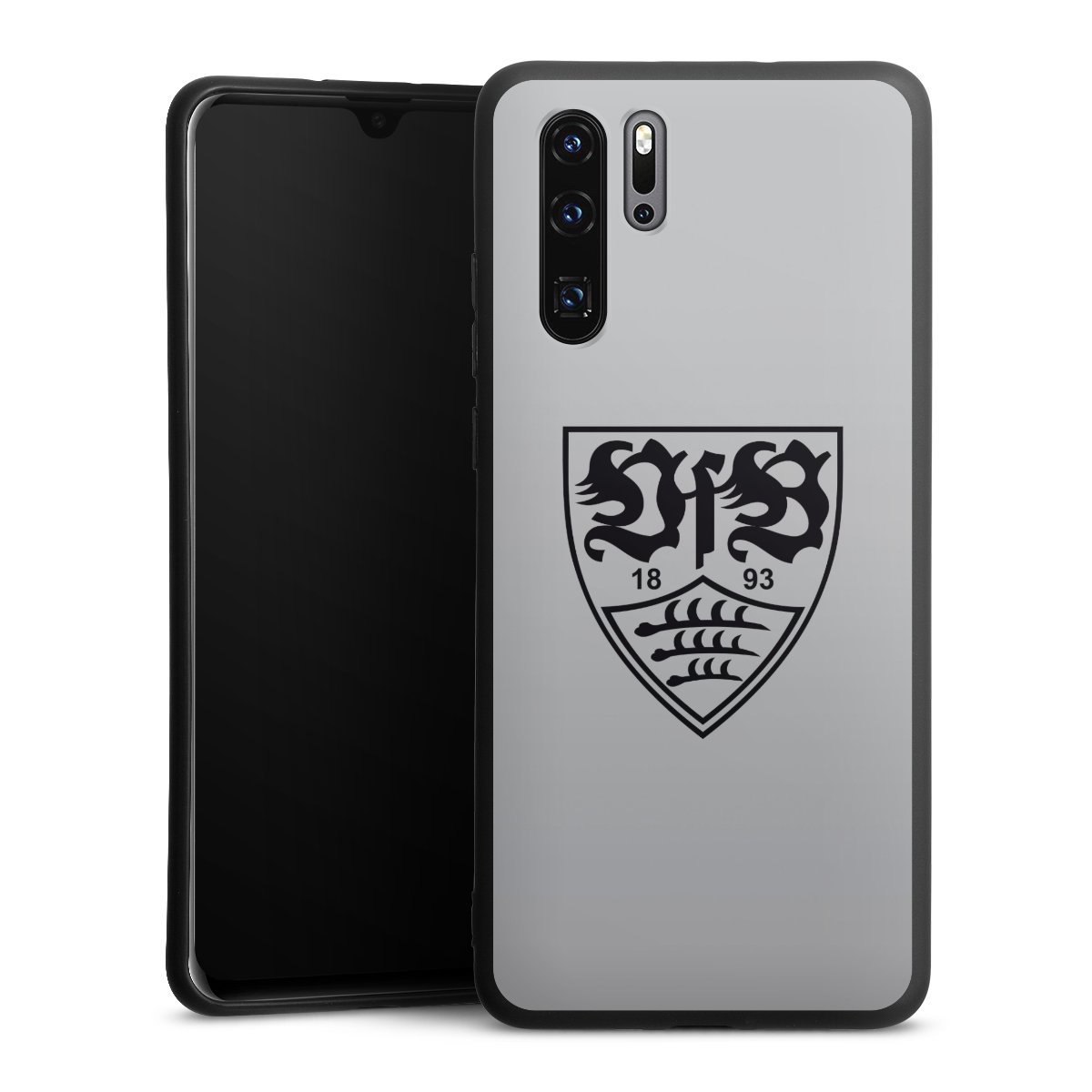 Huawei P30 Pro Handy Premium Silikon Hülle Handyhülle schwarz Case Logo Vfb Stuttgart Official Licensed Product Silikon Premium Case