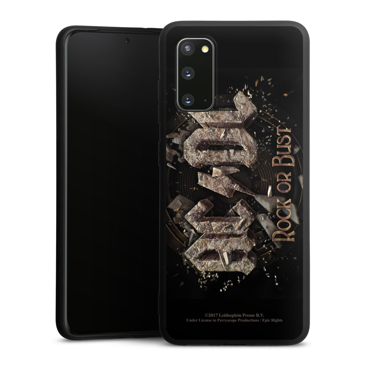 Galaxy S20 Handy Premium Silikon Hülle Handyhülle schwarz Case Acdc Official Licensed Product Rock Or Bust Silikon Premium Case