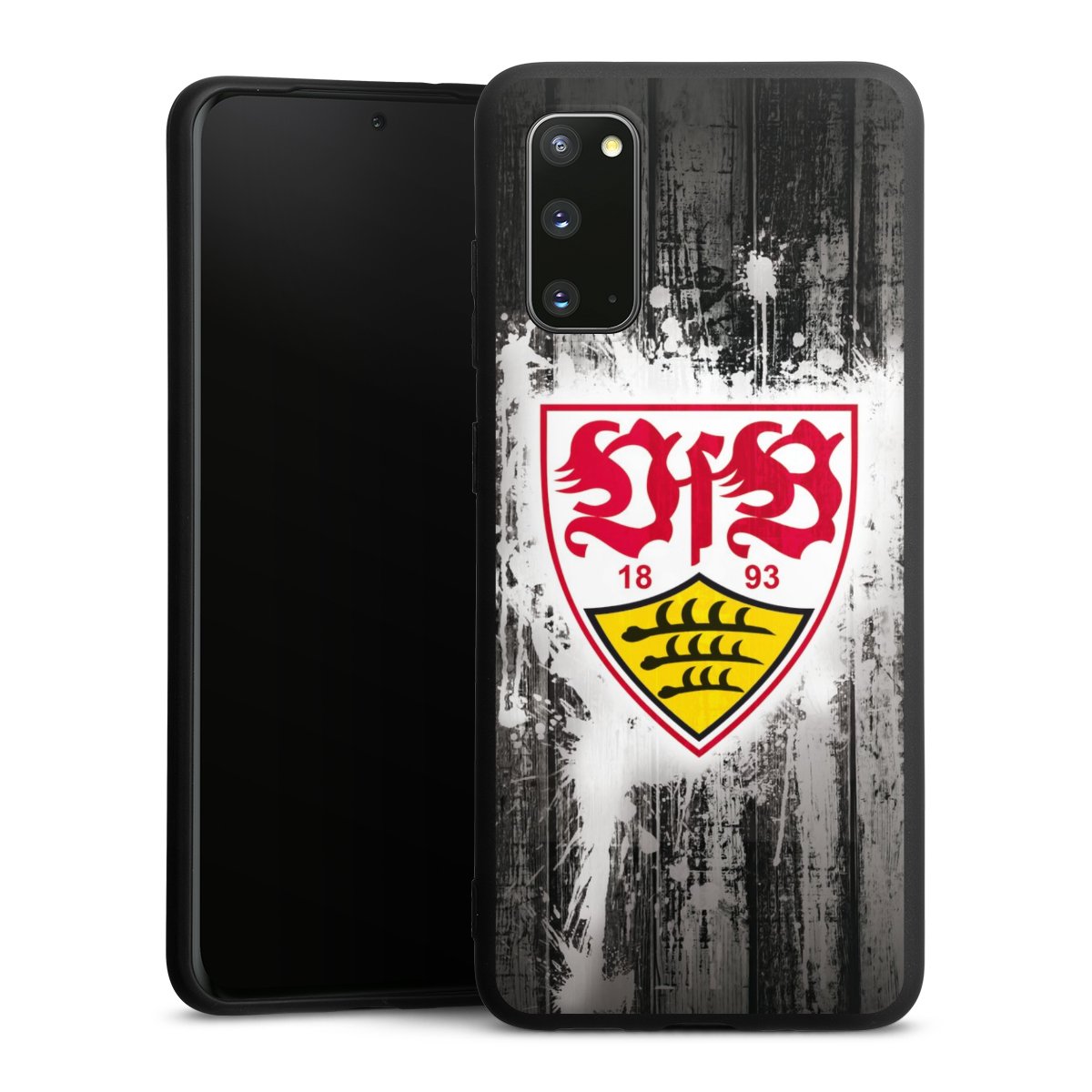 Galaxy S20 Handy Premium Silikon Hülle Handyhülle schwarz Case Vfb Stuttgart Official Licensed Product Silikon Premium Case