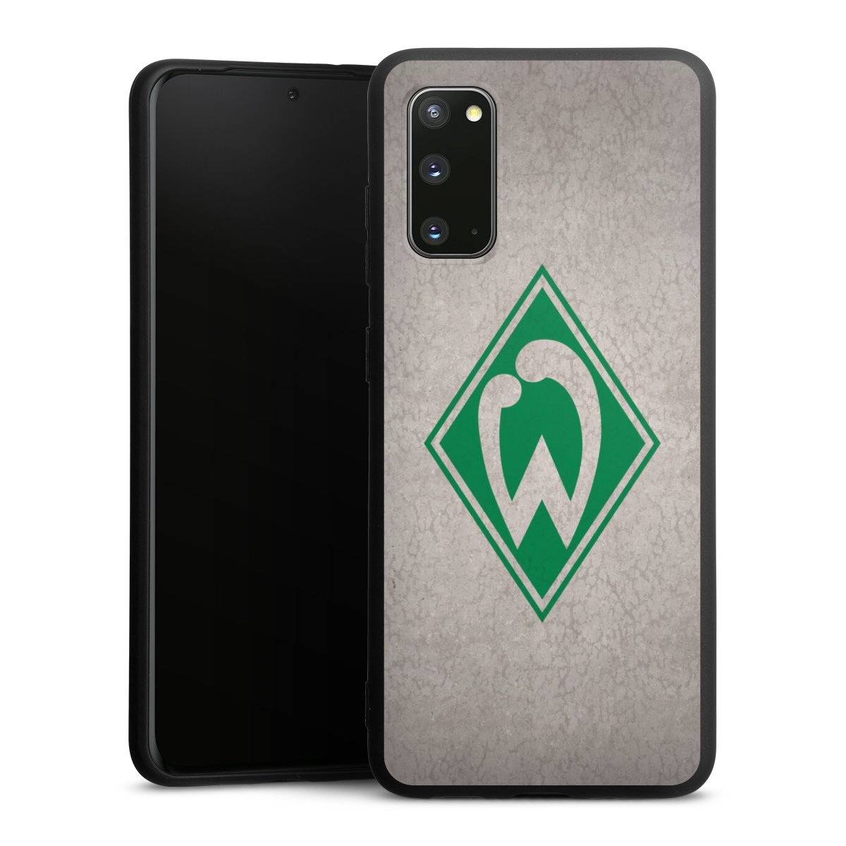 Galaxy S20 Handy Premium Silikon Hülle Handyhülle schwarz Case Sv Werder Bremen Concrete Official Licensed Product Silikon Premium Case