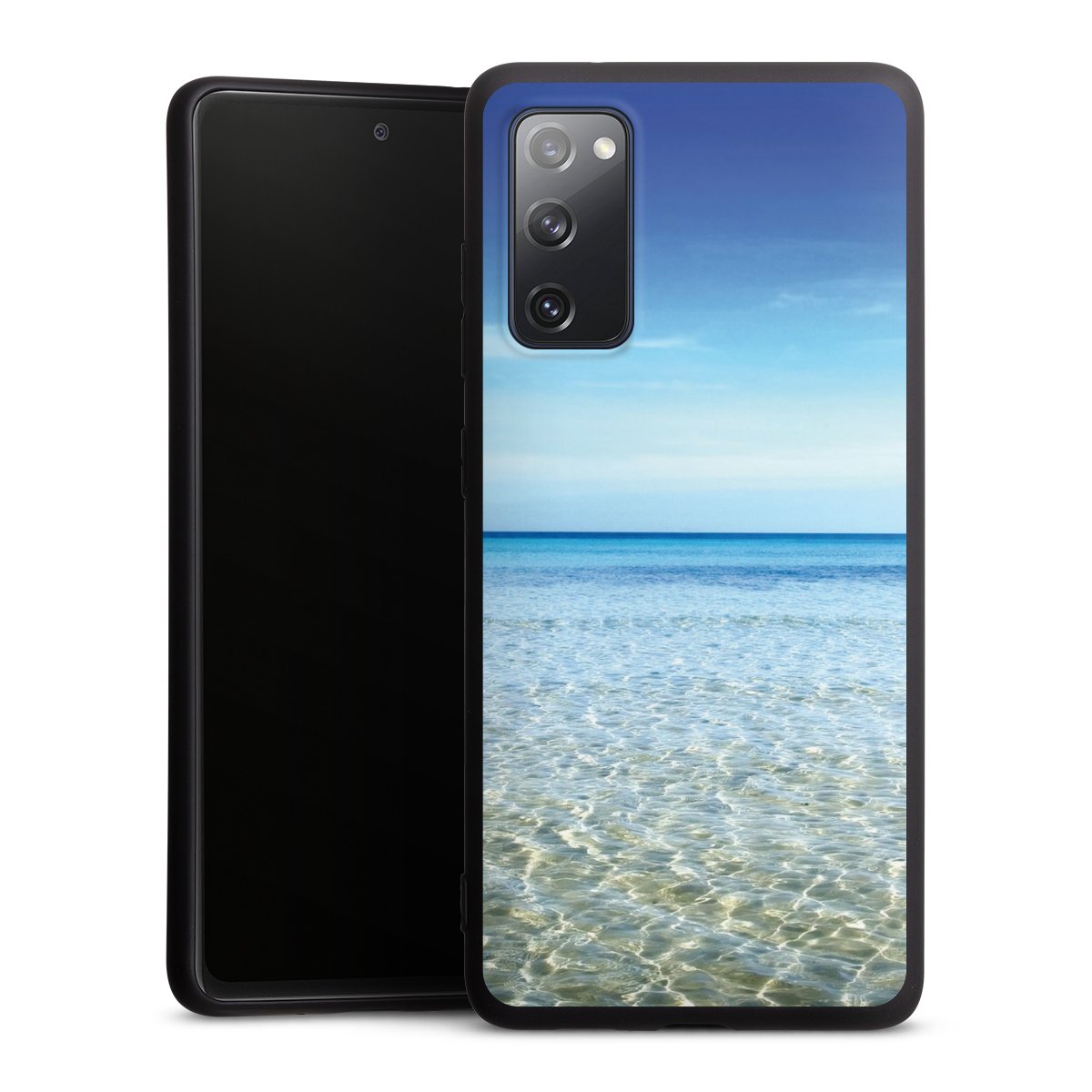 Galaxy S20 FE Handy Premium Silikon Hülle Handyhülle schwarz Case Urlaub Sky Ocean Silikon Premium Case