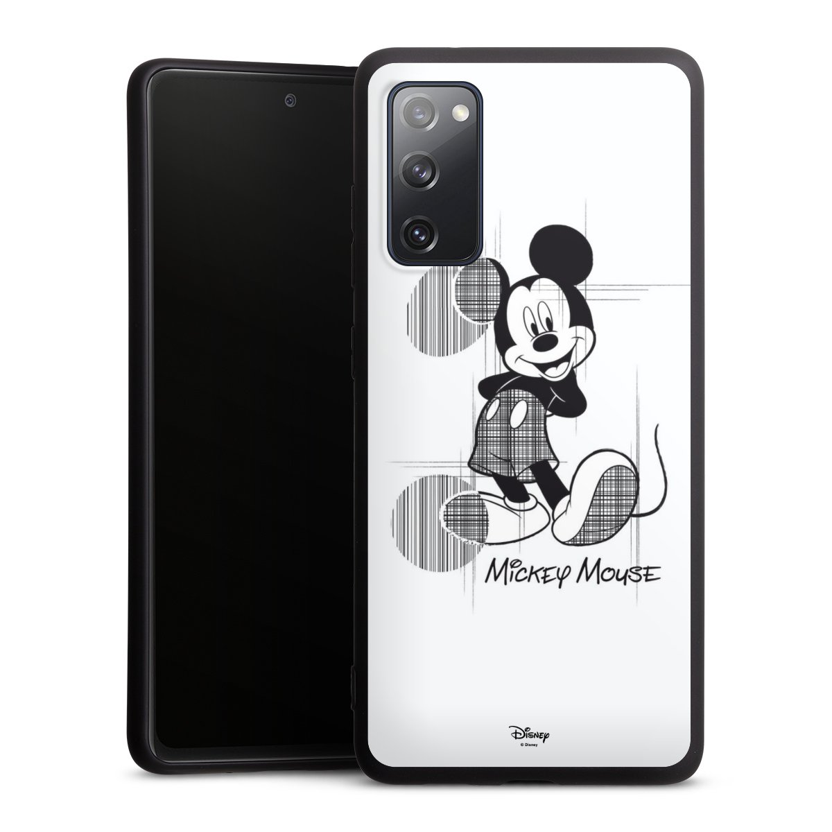 Galaxy S20 FE Handy Premium Silikon Hülle Handyhülle schwarz Case Disney Official Licensed Product Mickey Mouse Silikon Premium Case