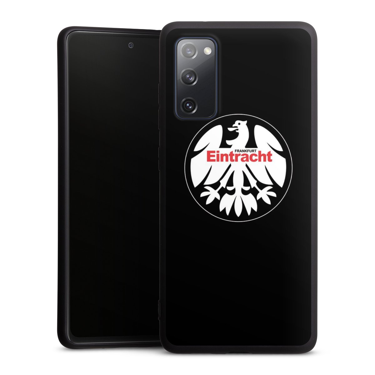 Galaxy S20 FE Handy Premium Silikon Hülle Handyhülle schwarz Case Official Licensed Product Eintracht Frankfurt Sge Silikon Premium Case