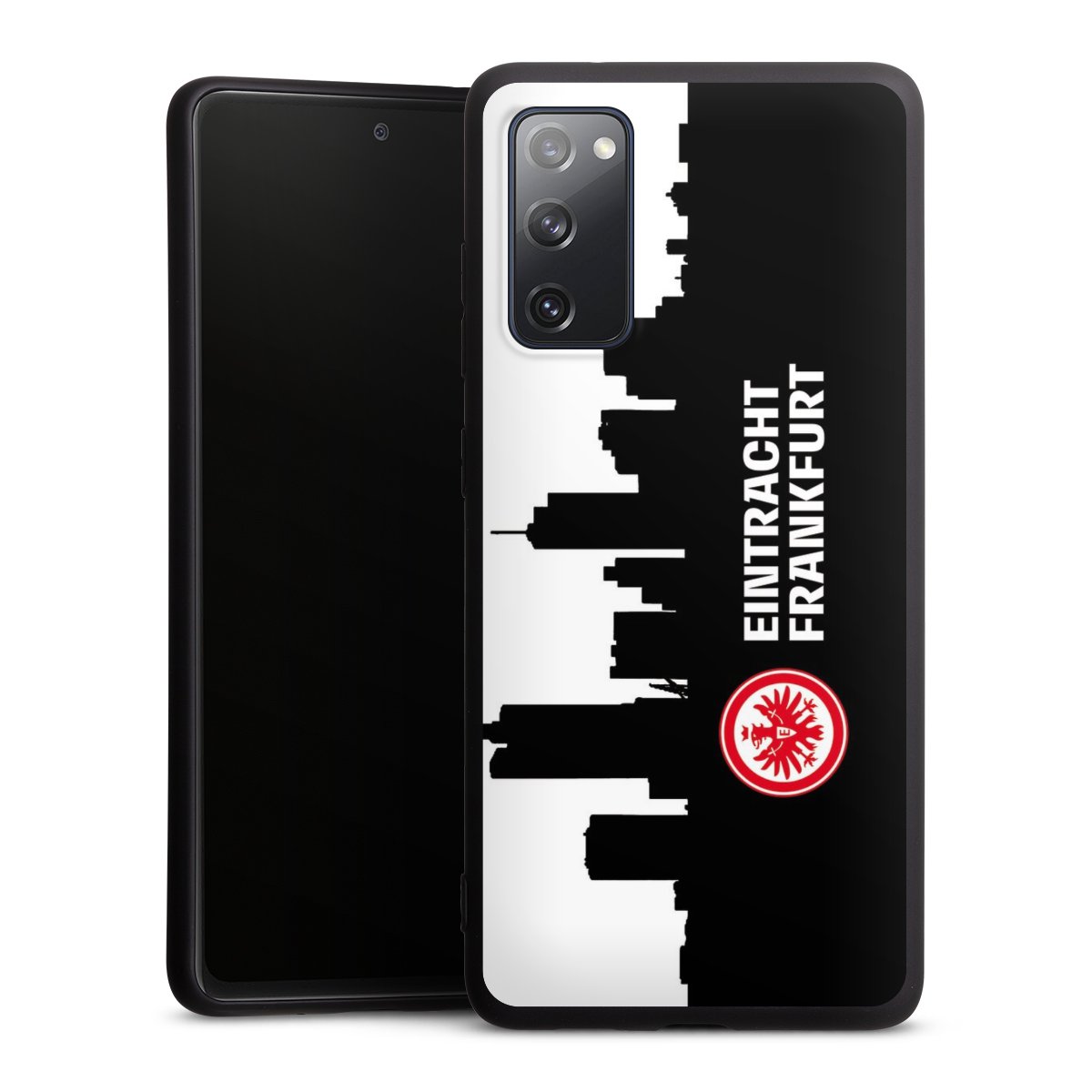 Galaxy S20 FE Handy Premium Silikon Hülle Handyhülle schwarz Case Sge Eintracht Frankfurt Official Licensed Product Silikon Premium Case