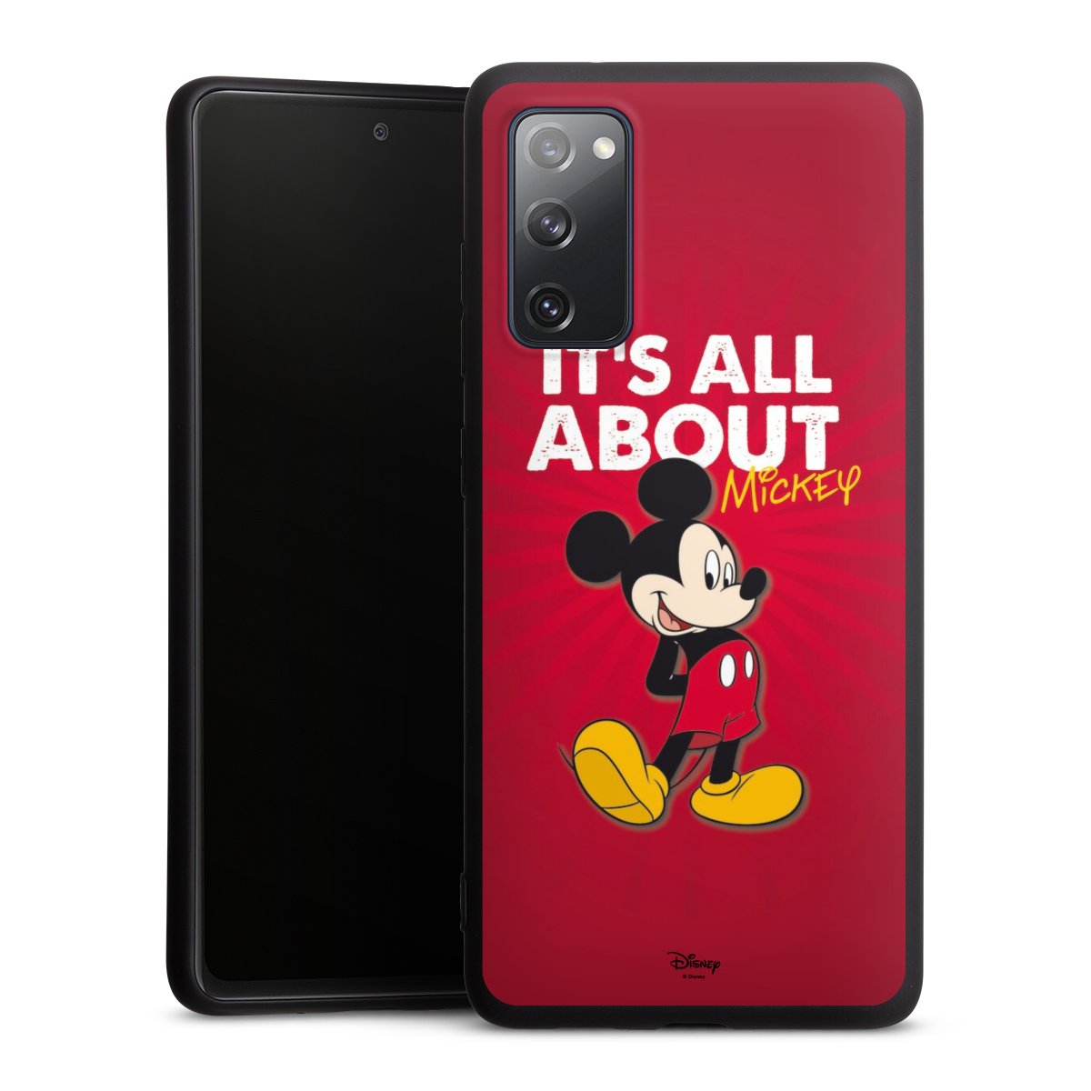 Galaxy S20 FE Handy Premium Silikon Hülle Handyhülle schwarz Case Mouse Disney Official Licensed Product Silikon Premium Case