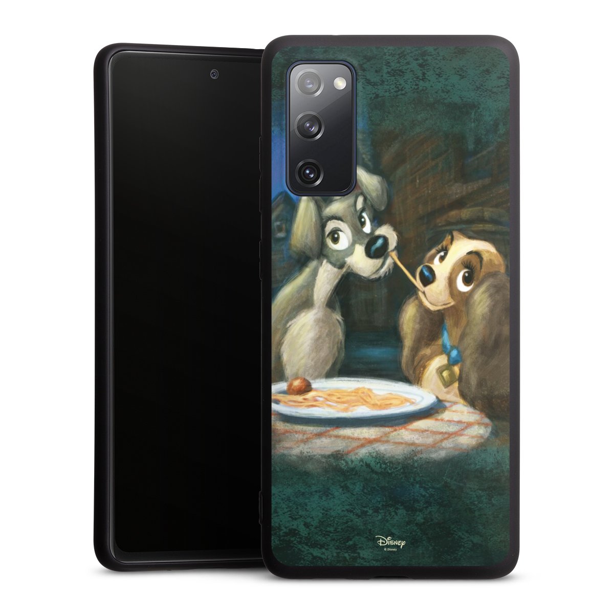 Galaxy S20 FE Handy Premium Silikon Hülle Handyhülle schwarz Case Lady And The Tramp Official Licensed Product Disney Silikon Premium Case