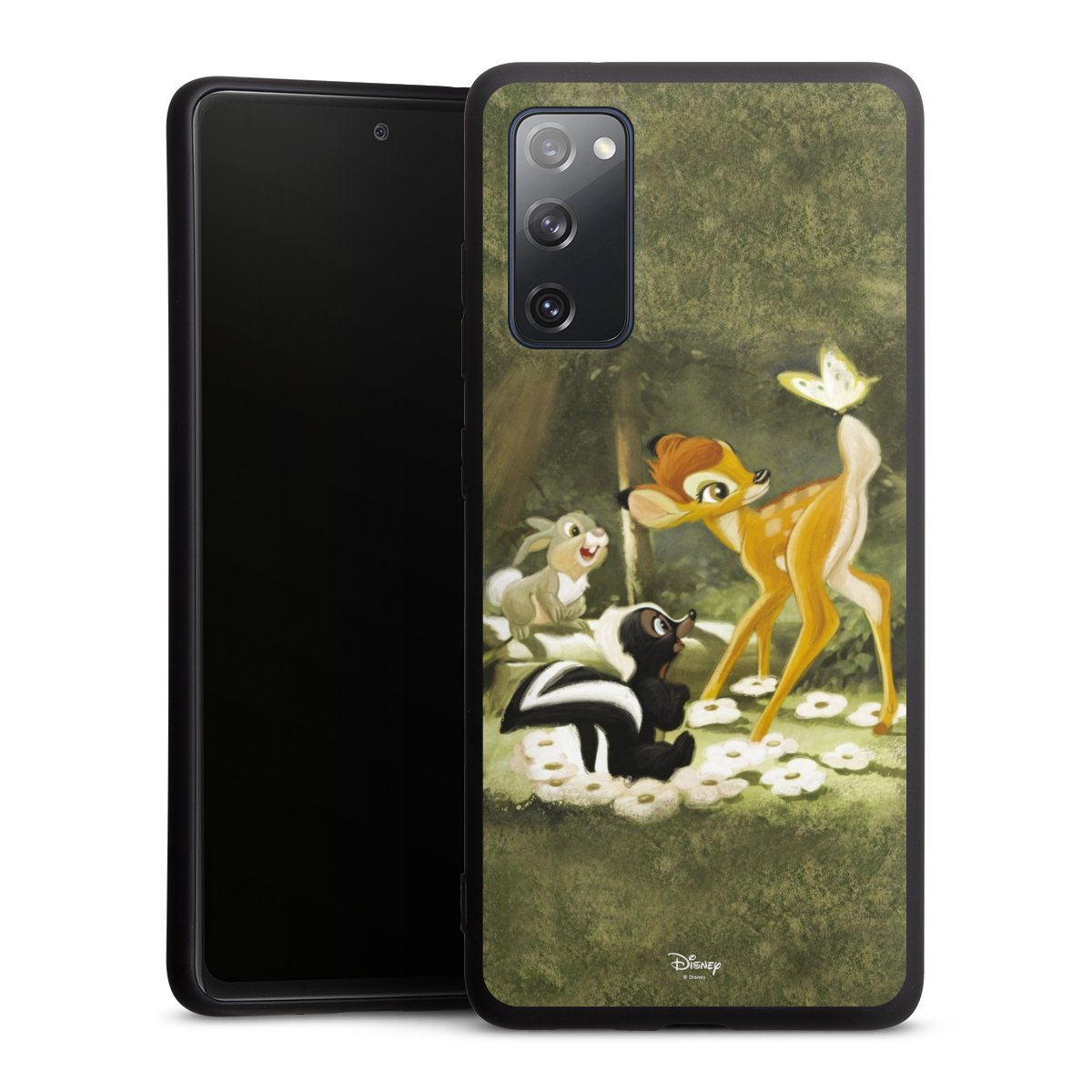 Galaxy S20 FE Handy Premium Silikon Hülle Handyhülle schwarz Case Disney Official Licensed Product Bambi Silikon Premium Case