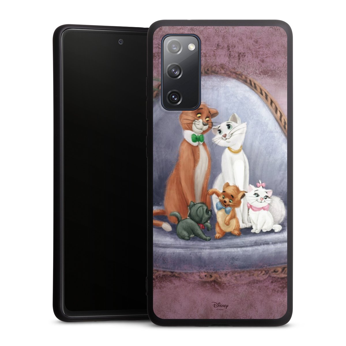 Galaxy S20 FE Handy Premium Silikon Hülle Handyhülle schwarz Case Official Licensed Product Disney Aristocats Silikon Premium Case