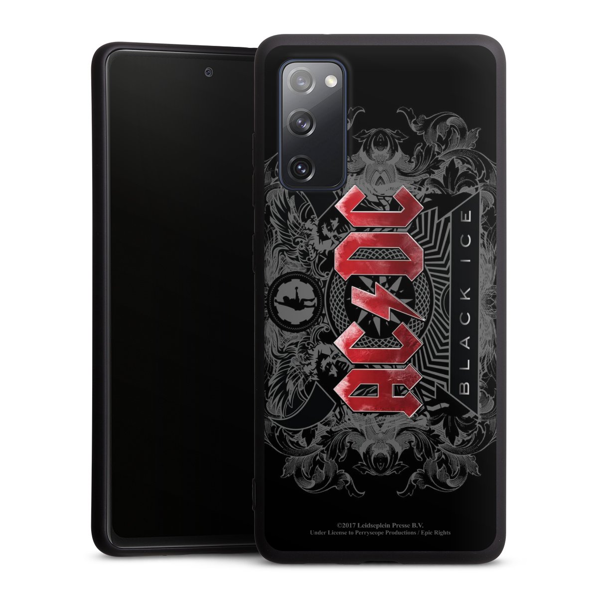 Galaxy S20 FE Handy Premium Silikon Hülle Handyhülle schwarz Case Merchandise Black Ice Acdc Silikon Premium Case