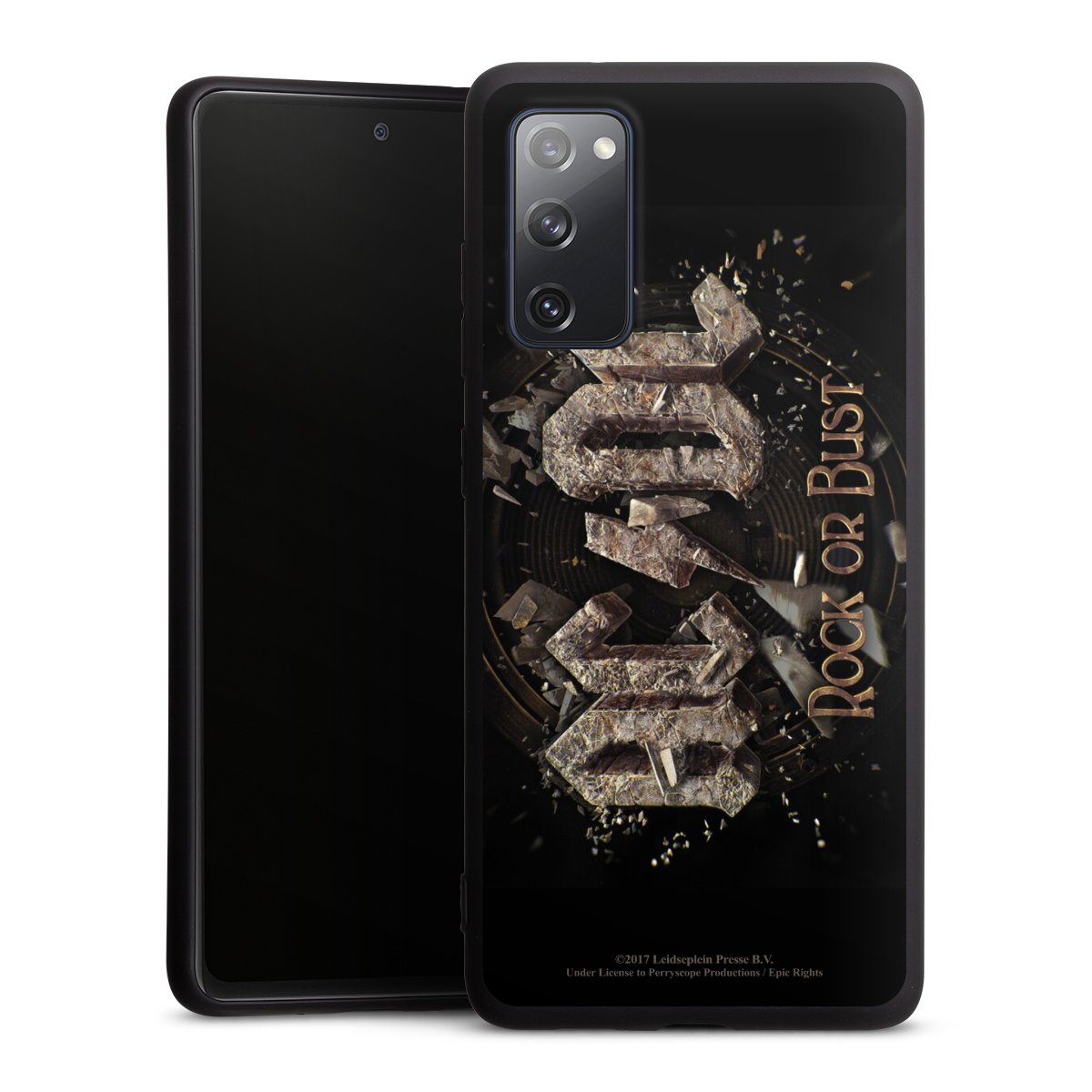 Galaxy S20 FE Handy Premium Silikon Hülle Handyhülle schwarz Case Acdc Official Licensed Product Rock Or Bust Silikon Premium Case