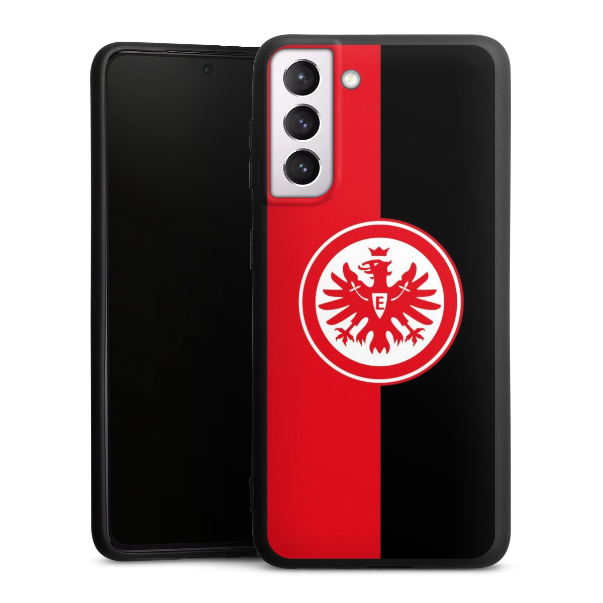 Galaxy S21 5G Handy Premium Silikon Hülle Handyhülle schwarz Case Official Licensed Product Eintracht Frankfurt Sge Silikon Premium Case