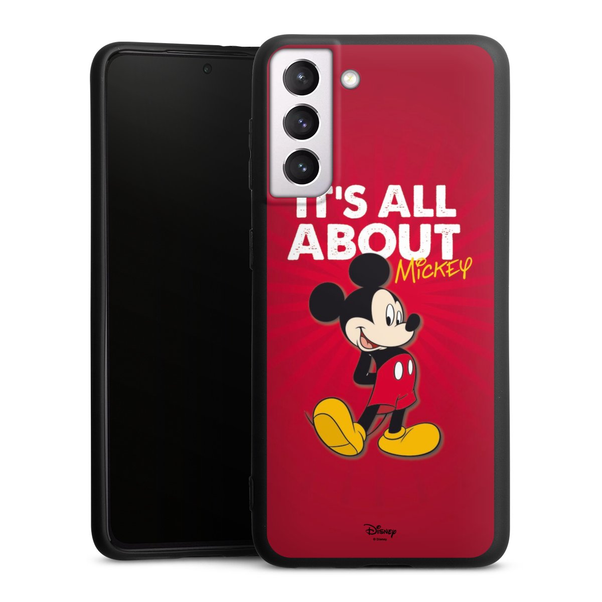 Galaxy S21 5G Handy Premium Silikon Hülle Handyhülle schwarz Case Mouse Disney Official Licensed Product Silikon Premium Case