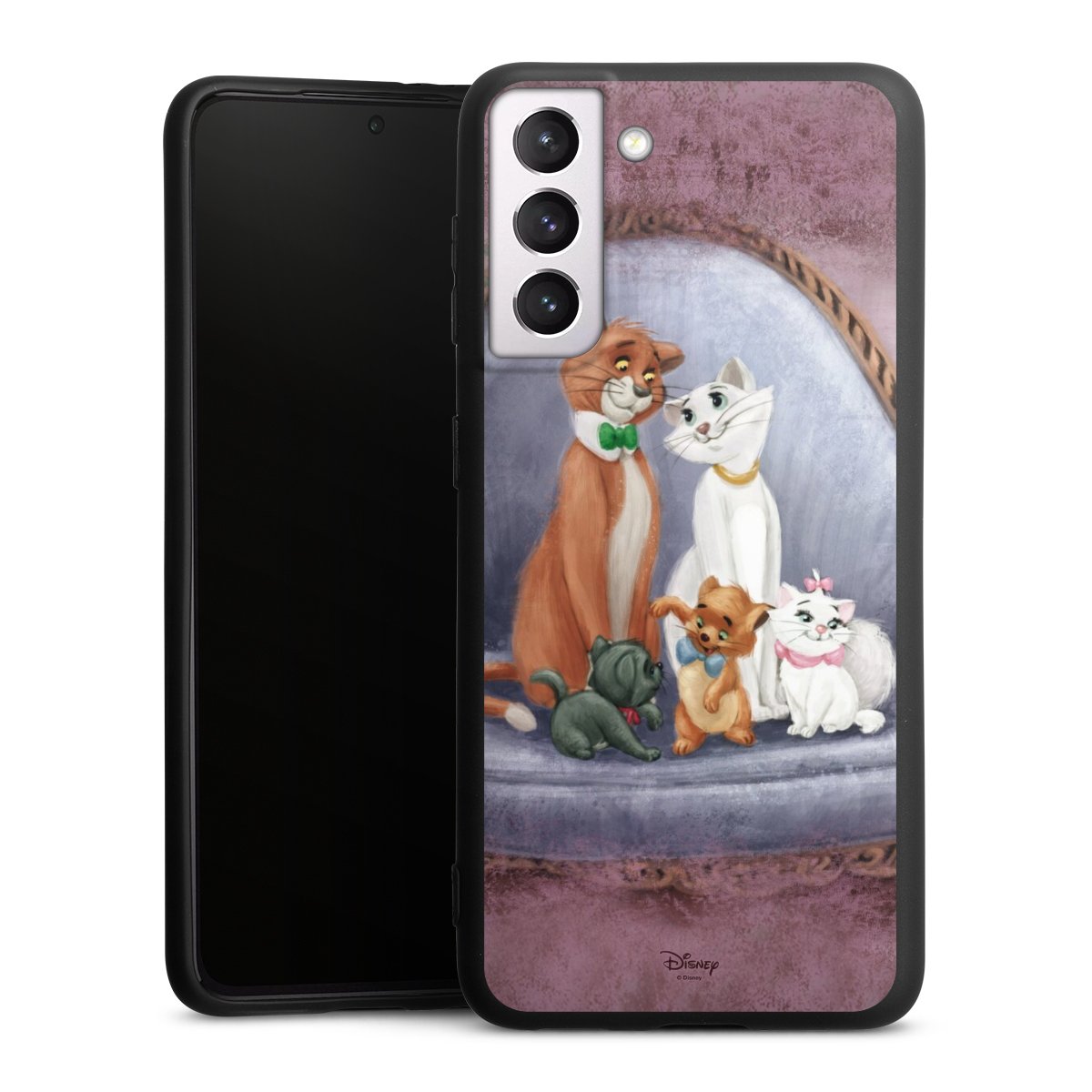 Galaxy S21 5G Handy Premium Silikon Hülle Handyhülle schwarz Case Official Licensed Product Disney Aristocats Silikon Premium Case