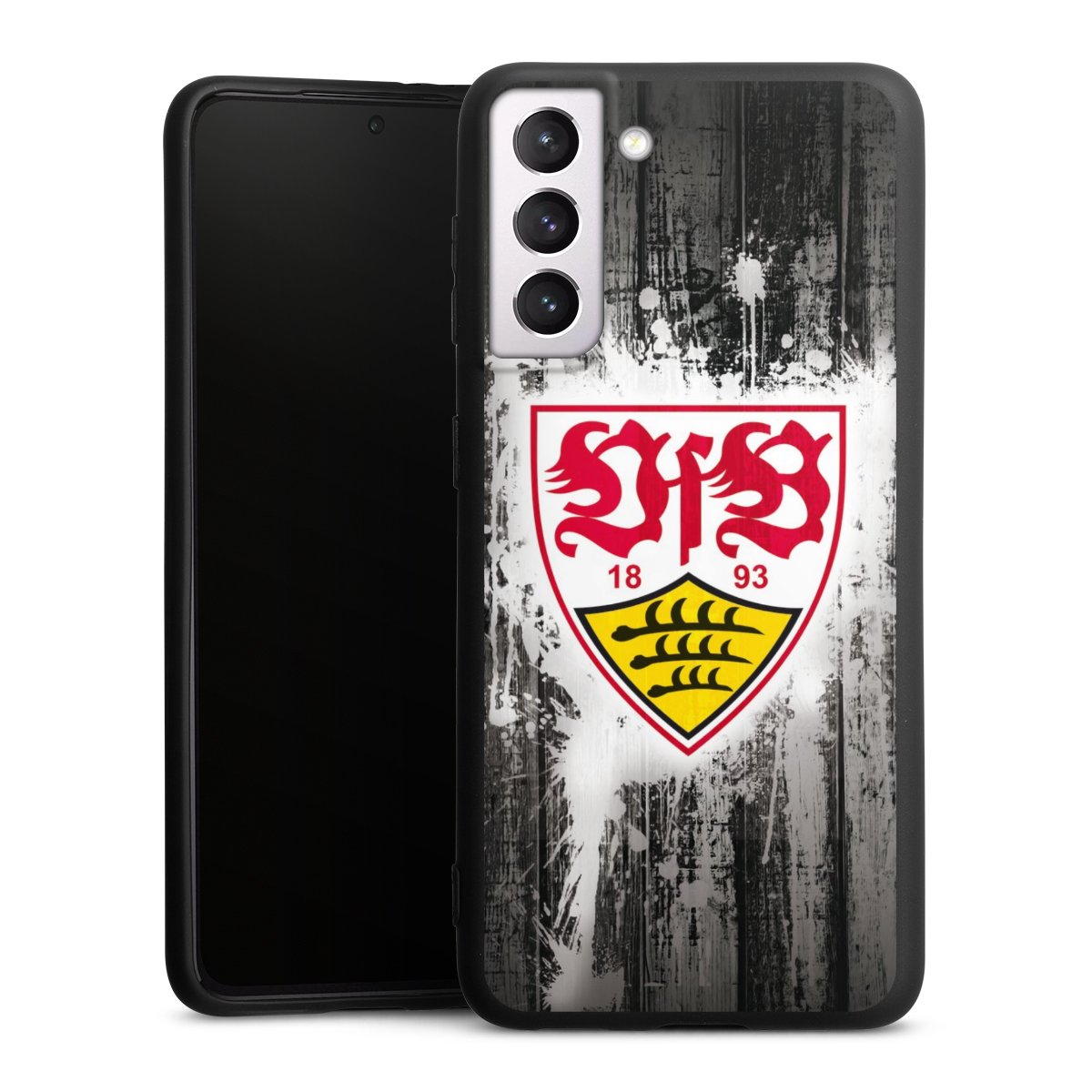 Galaxy S21 5G Handy Premium Silikon Hülle Handyhülle schwarz Case Vfb Stuttgart Official Licensed Product Silikon Premium Case