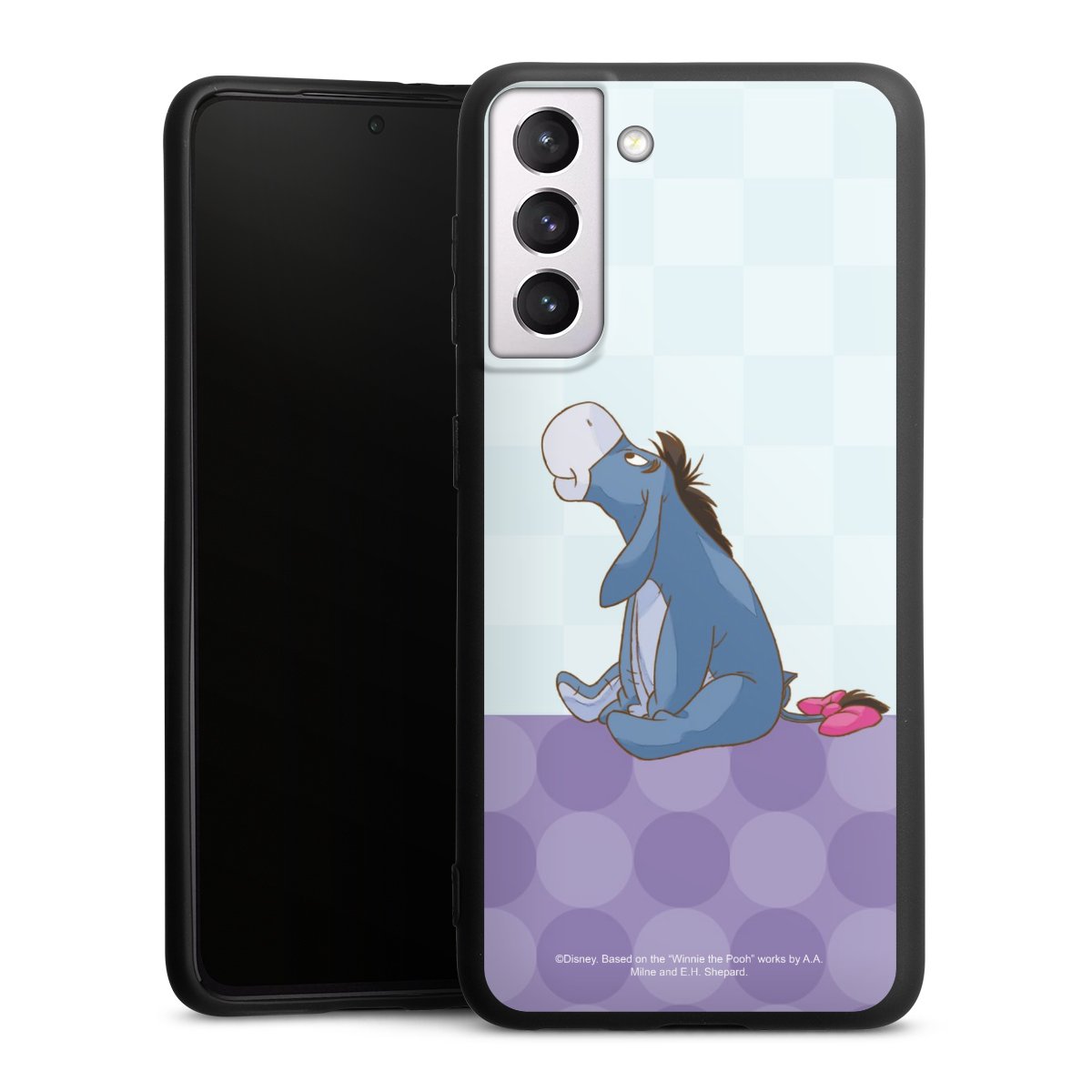 Galaxy S21 5G Handy Premium Silikon Hülle Handyhülle schwarz Case Disney Donkey Winnie The Pooh Silikon Premium Case