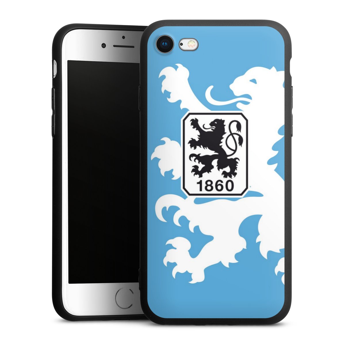 iPhone SE (2020) Handy Premium Silikon Hülle Handyhülle schwarz Case Coat Of Arms Official Licensed Product Silikon Premium Case