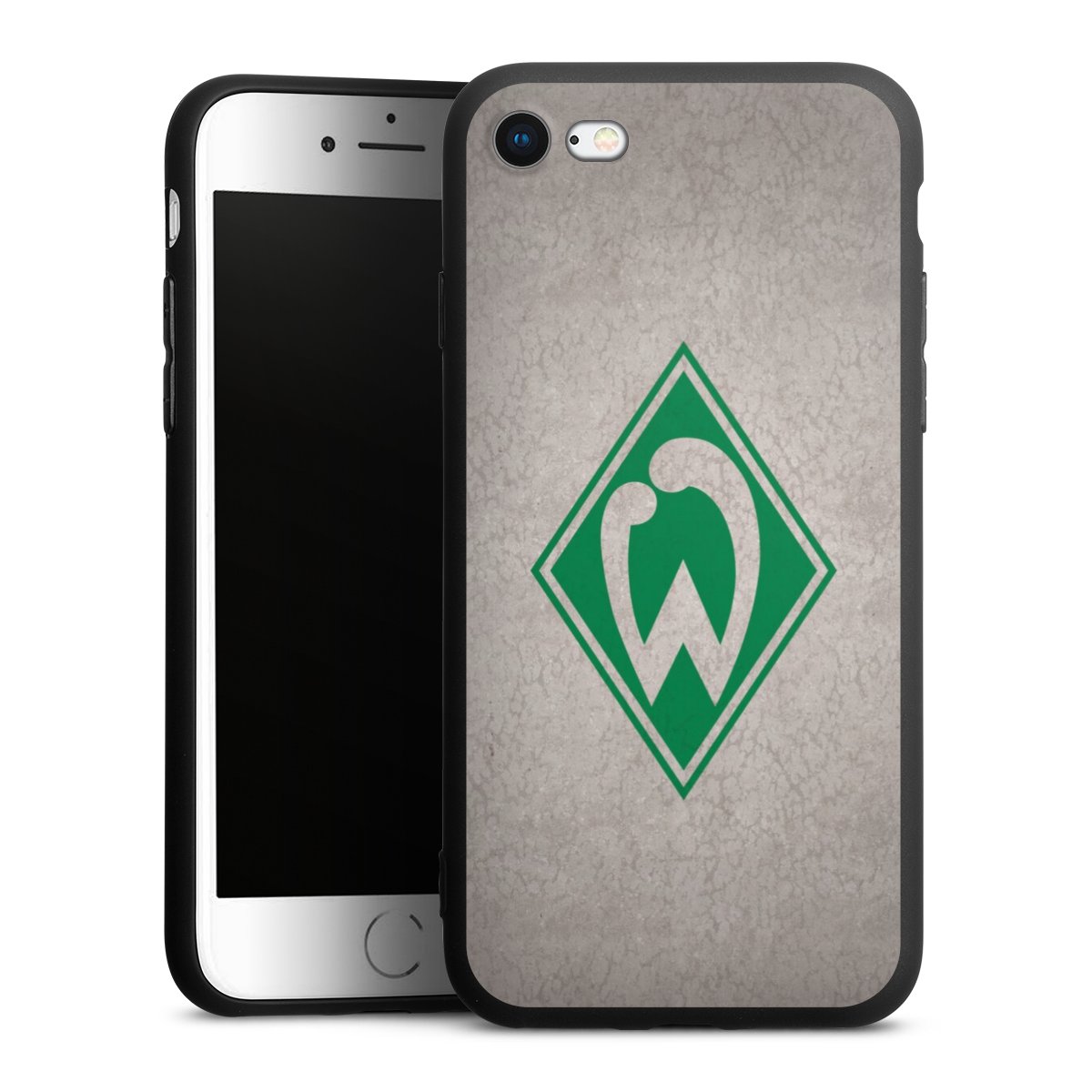 iPhone SE (2020) Handy Premium Silikon Hülle Handyhülle schwarz Case Sv Werder Bremen Concrete Official Licensed Product Silikon Premium Case