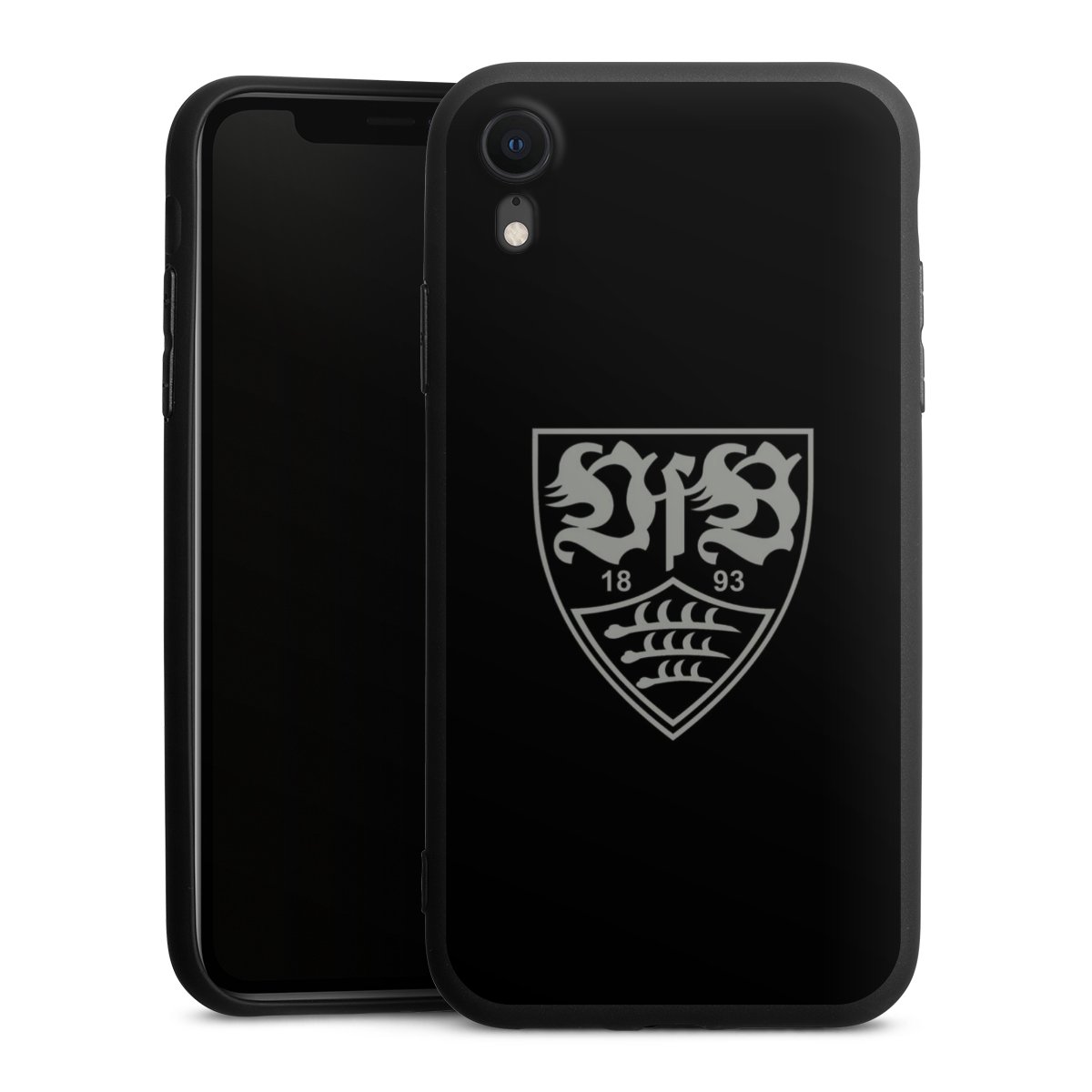 iPhone Xr Handy Premium Silikon Hülle Handyhülle schwarz Case Official Licensed Product Vfb Stuttgart Silikon Premium Case