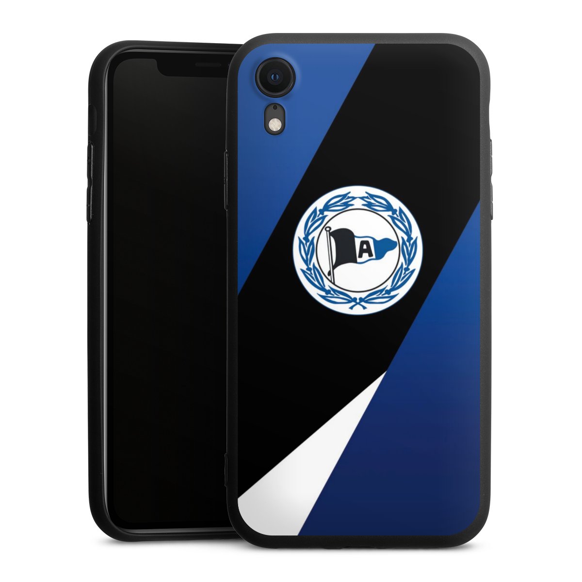 iPhone Xr Handy Premium Silikon Hülle Handyhülle schwarz Case Official Licensed Product Arminia Bielefeld Dsc Silikon Premium Case