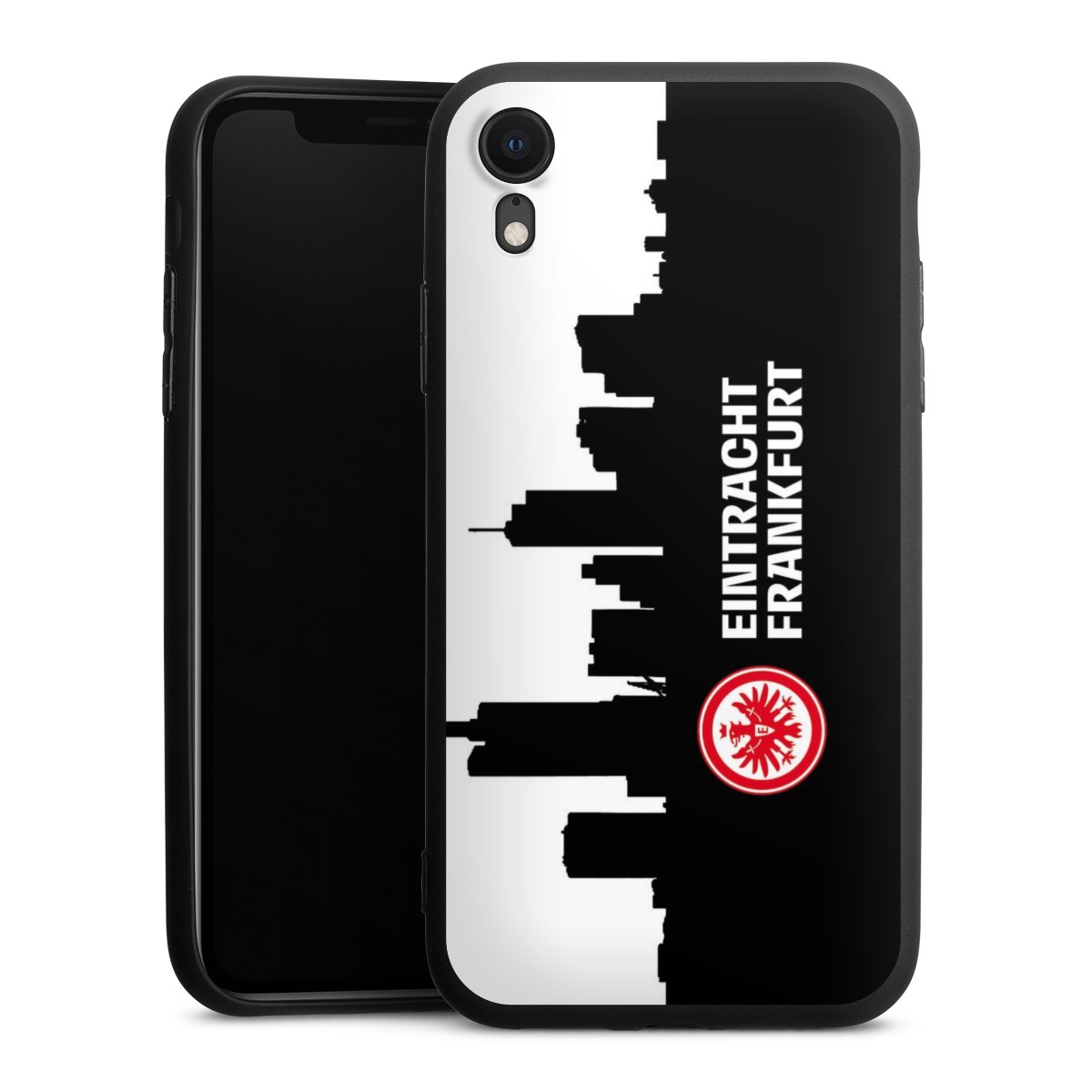 iPhone Xr Handy Premium Silikon Hülle Handyhülle schwarz Case Sge Eintracht Frankfurt Official Licensed Product Silikon Premium Case