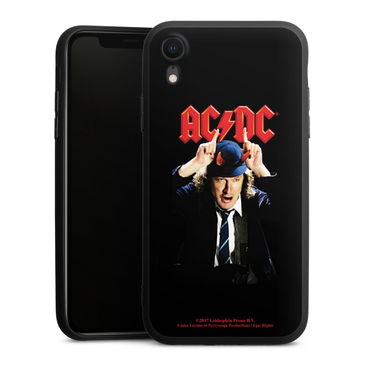 iPhone Xr Handy Premium Silikon Hülle Handyhülle schwarz Case Merchandise Acdc Riverplate Silikon Premium Case