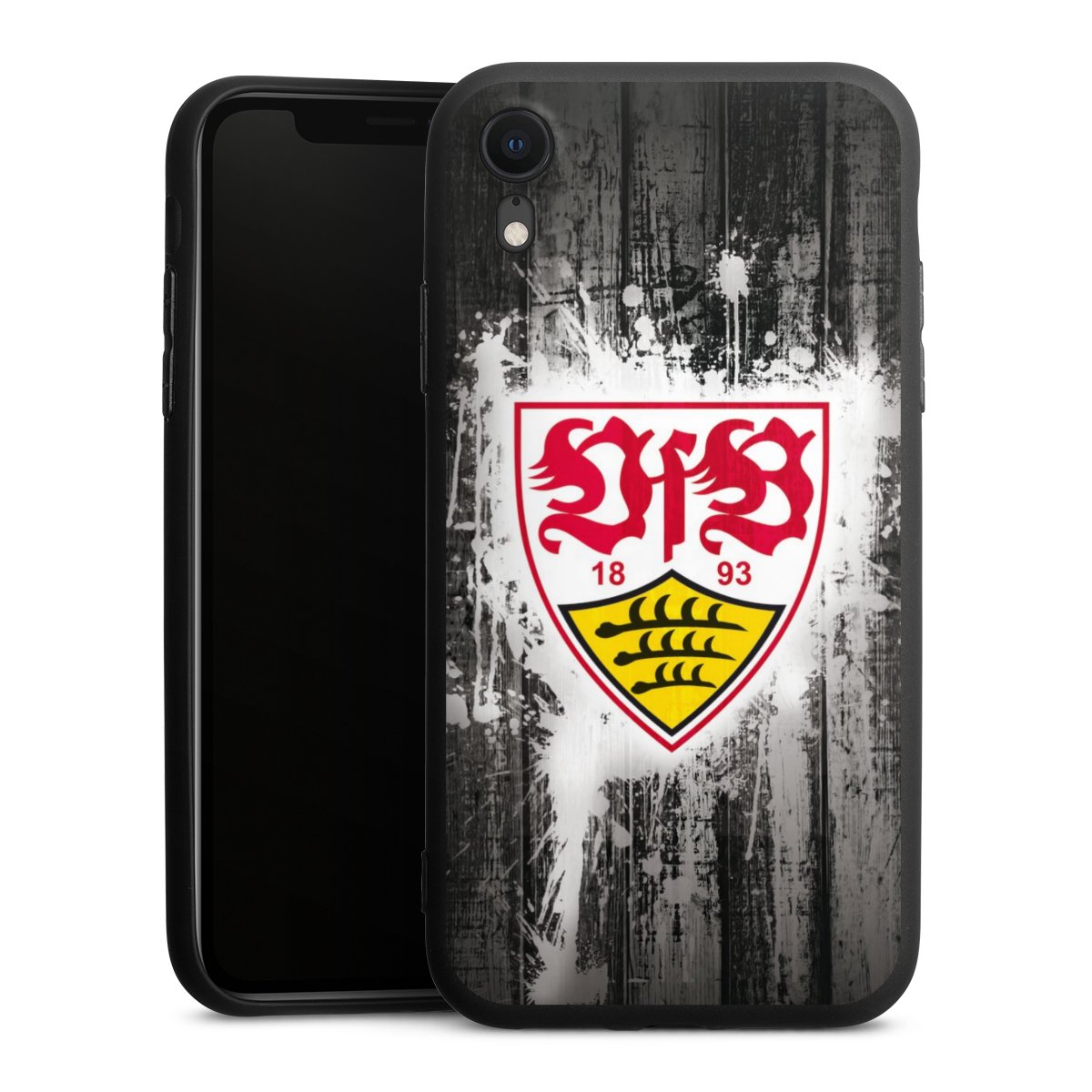 iPhone Xr Handy Premium Silikon Hülle Handyhülle schwarz Case Vfb Stuttgart Official Licensed Product Silikon Premium Case